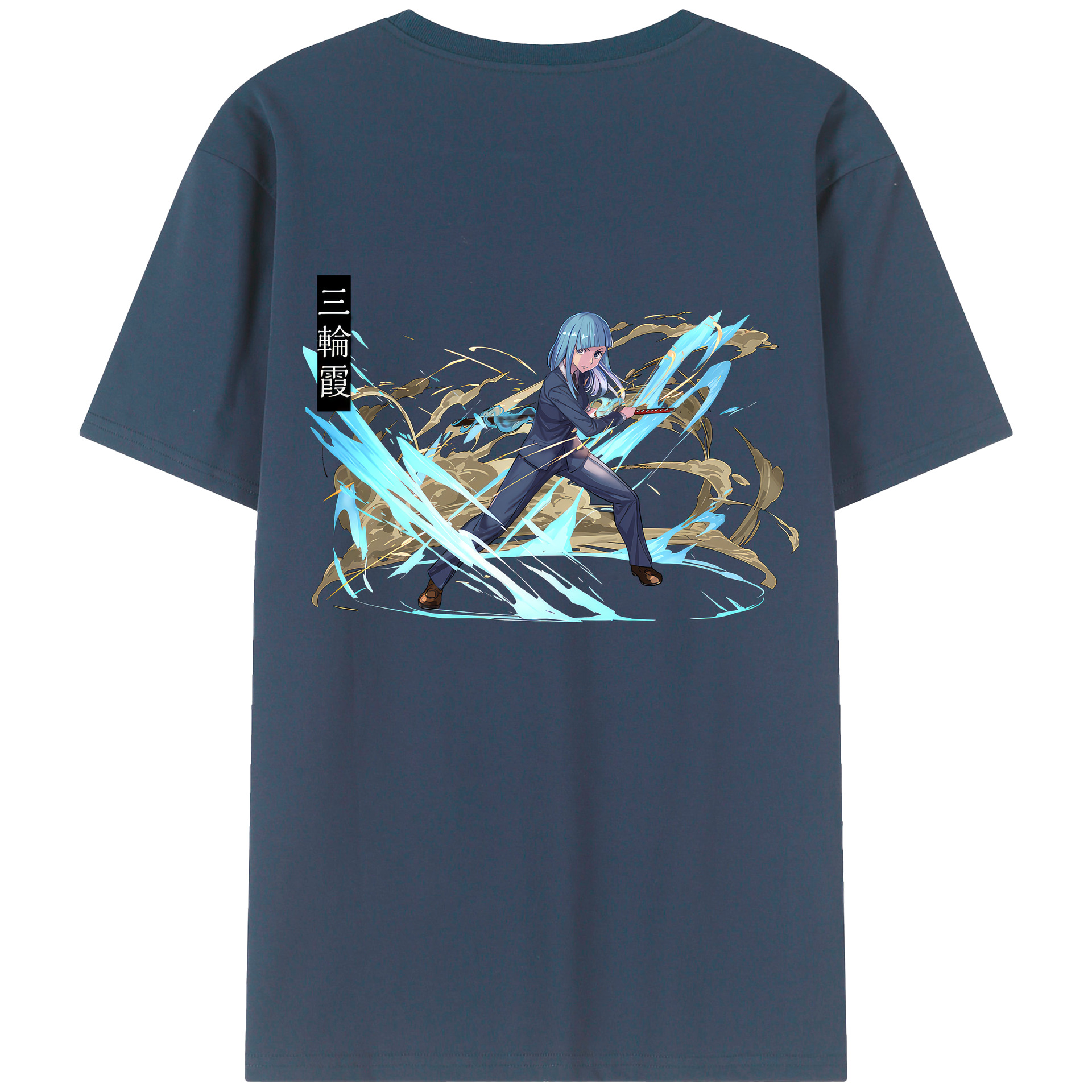 （画像用） 呪術廻戦 Jujutsu Kaisen 綿100％ メンズ半袖Tシャツ（バックプリント） 通気性