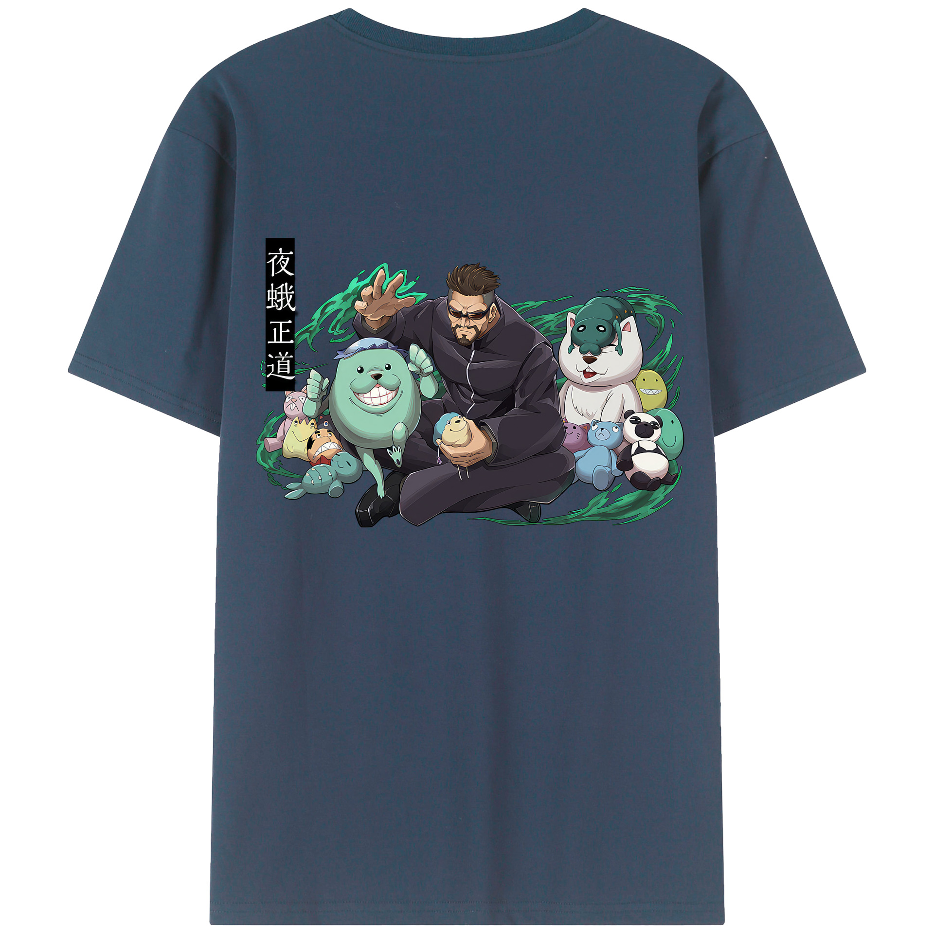 （画像用） 呪術廻戦 Jujutsu Kaisen 綿100％ メンズ半袖Tシャツ（バックプリント） 通気性