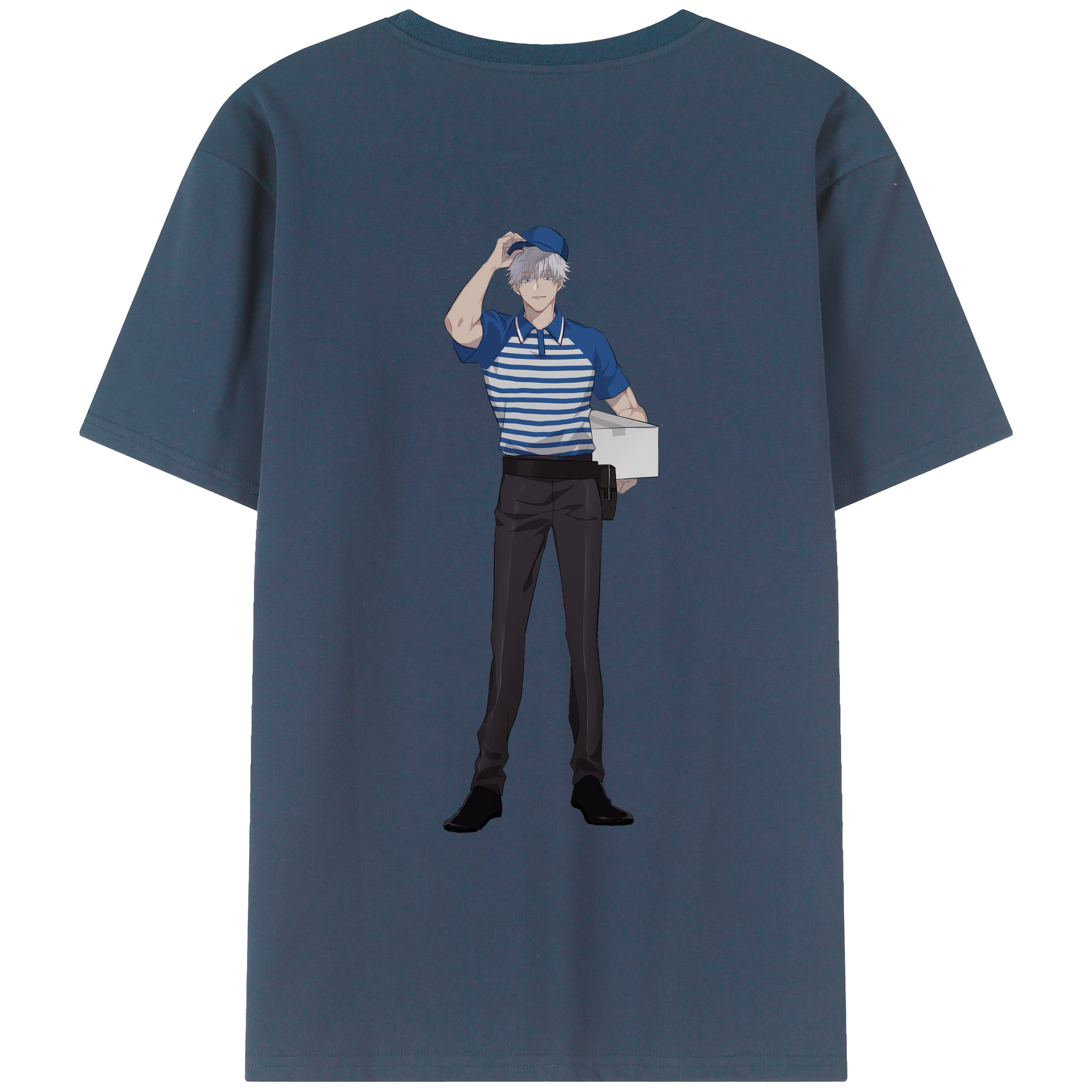 （画像用） 呪術廻戦 Jujutsu Kaisen 綿100％ メンズ半袖Tシャツ（バックプリント） 通気性