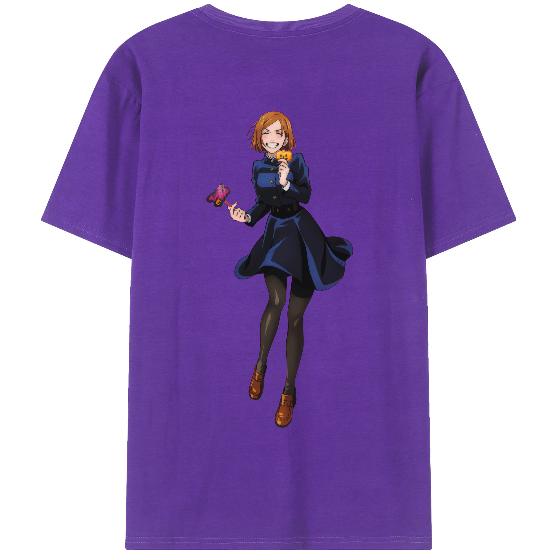 （画像用） 呪術廻戦 Jujutsu Kaisen 綿100％ メンズ半袖Tシャツ（バックプリント） 通気性