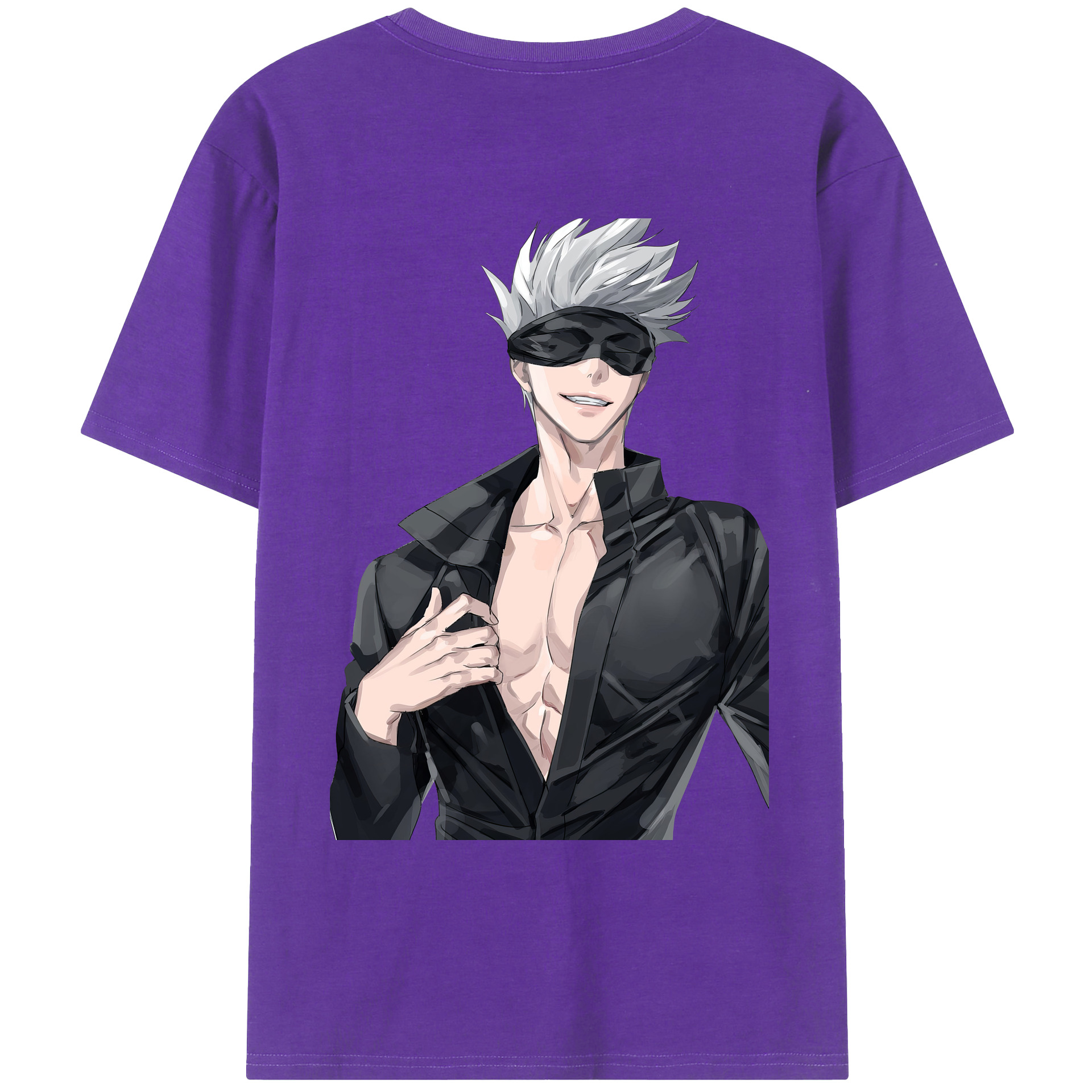 （画像用） 呪術廻戦 Jujutsu Kaisen 綿100％ メンズ半袖Tシャツ（バックプリント） 通気性