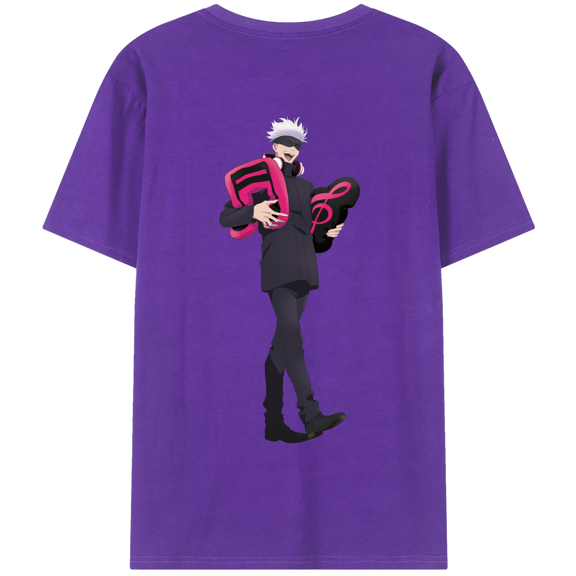 （画像用） 呪術廻戦 Jujutsu Kaisen 綿100％ メンズ半袖Tシャツ（バックプリント） 通気性