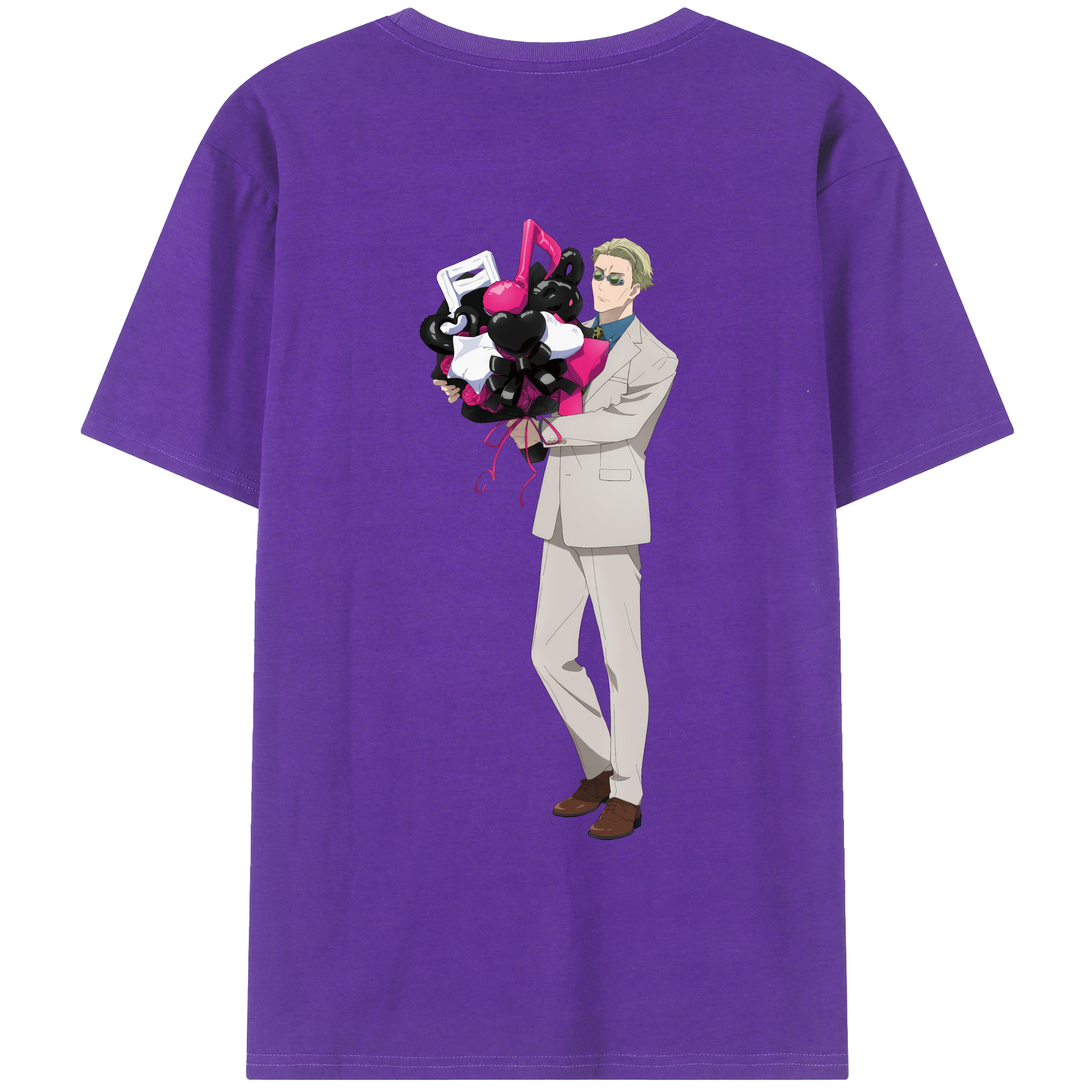 （画像用） 呪術廻戦 Jujutsu Kaisen 綿100％ メンズ半袖Tシャツ（バックプリント） 通気性