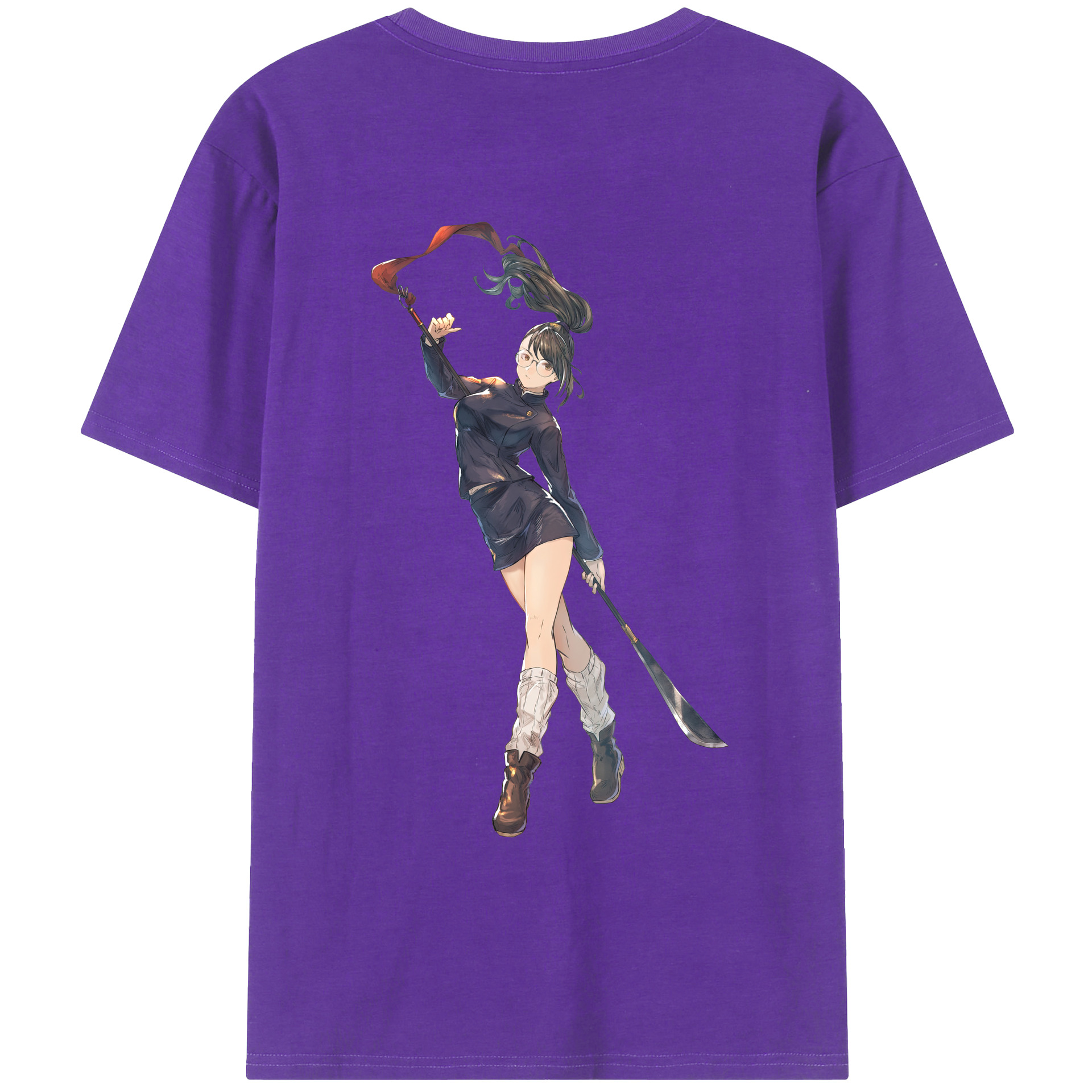 （画像用） 呪術廻戦 Jujutsu Kaisen 綿100％ メンズ半袖Tシャツ（バックプリント） 通気性