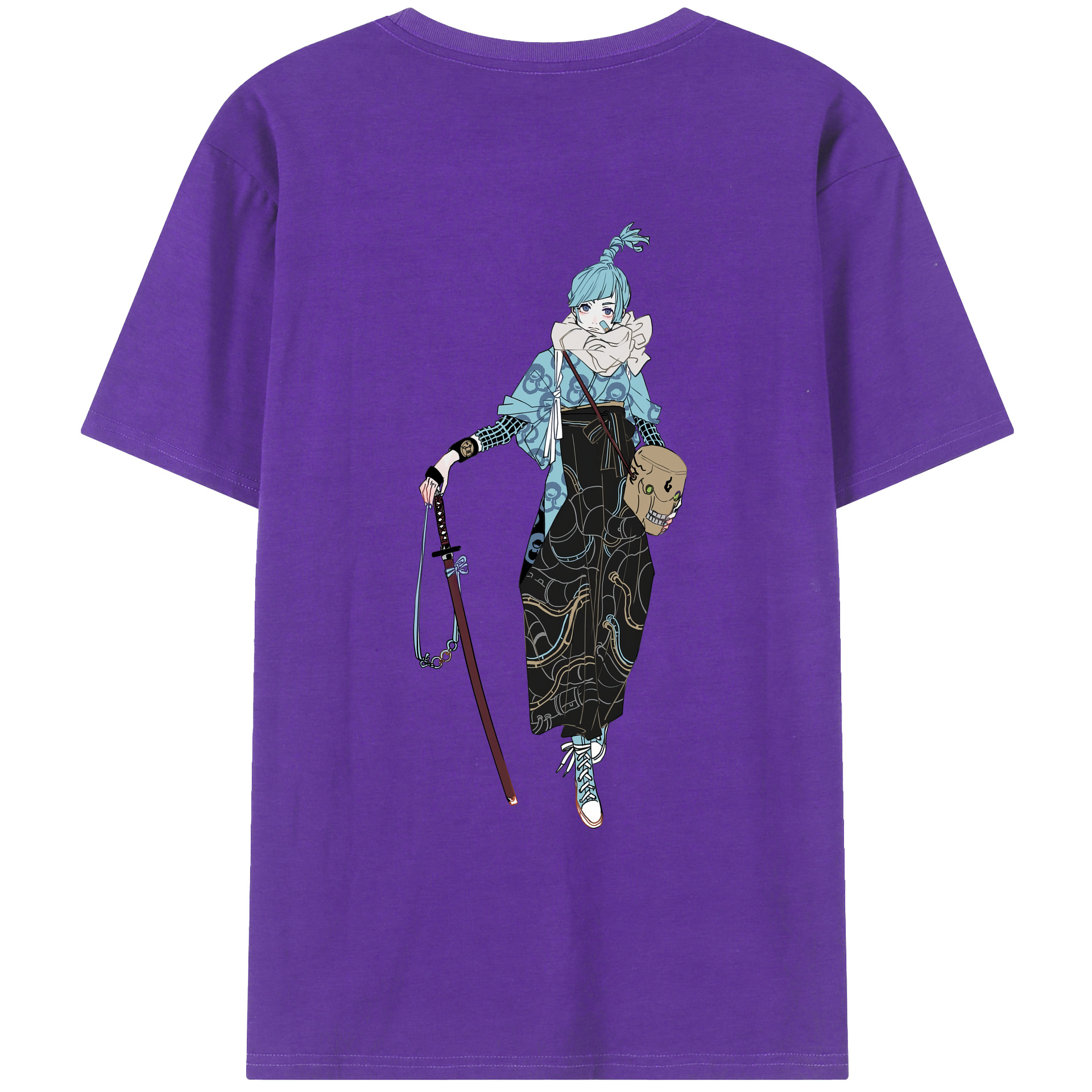 （画像用） 呪術廻戦 Jujutsu Kaisen 綿100％ メンズ半袖Tシャツ（バックプリント） 通気性