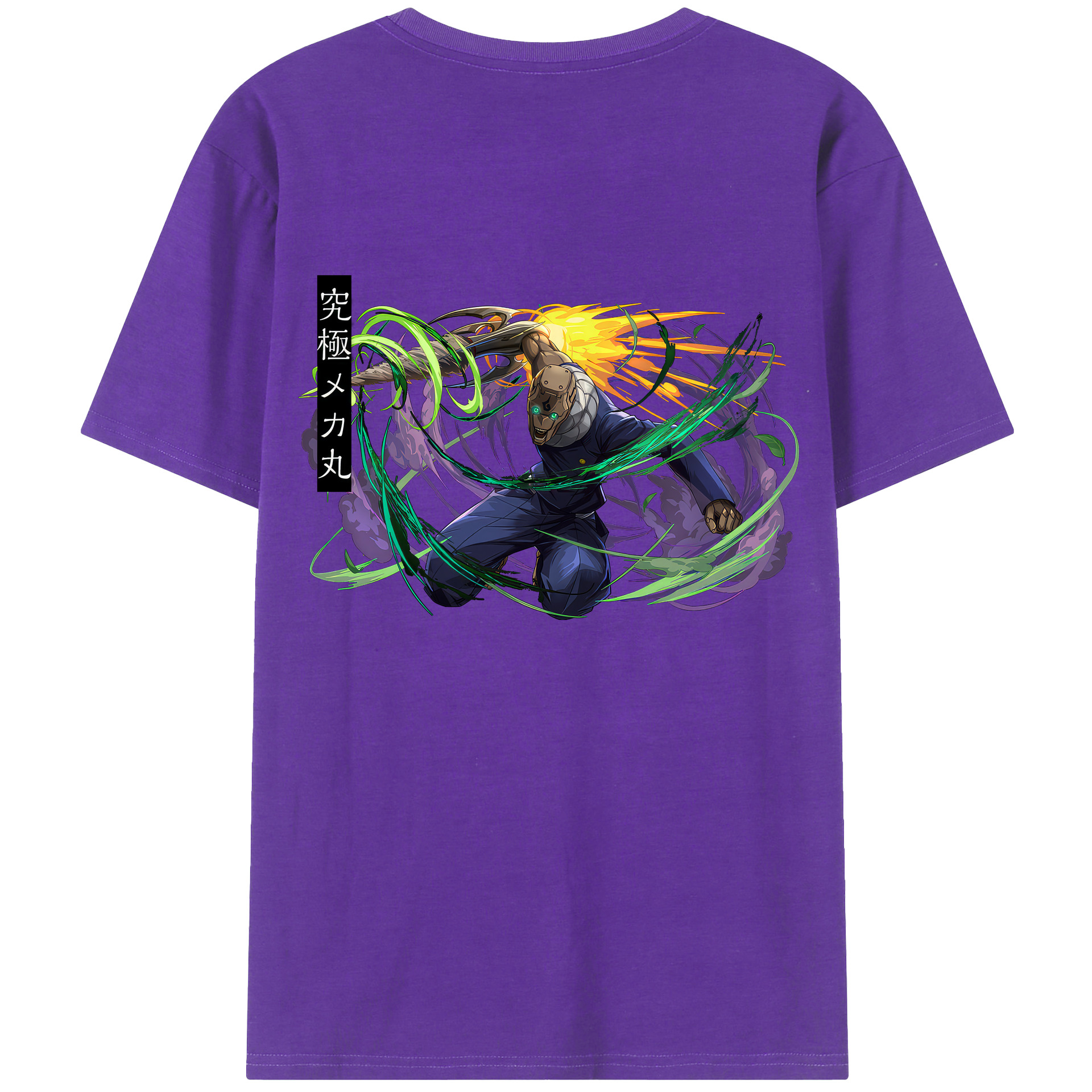 （画像用） 呪術廻戦 Jujutsu Kaisen 綿100％ メンズ半袖Tシャツ（バックプリント） 通気性