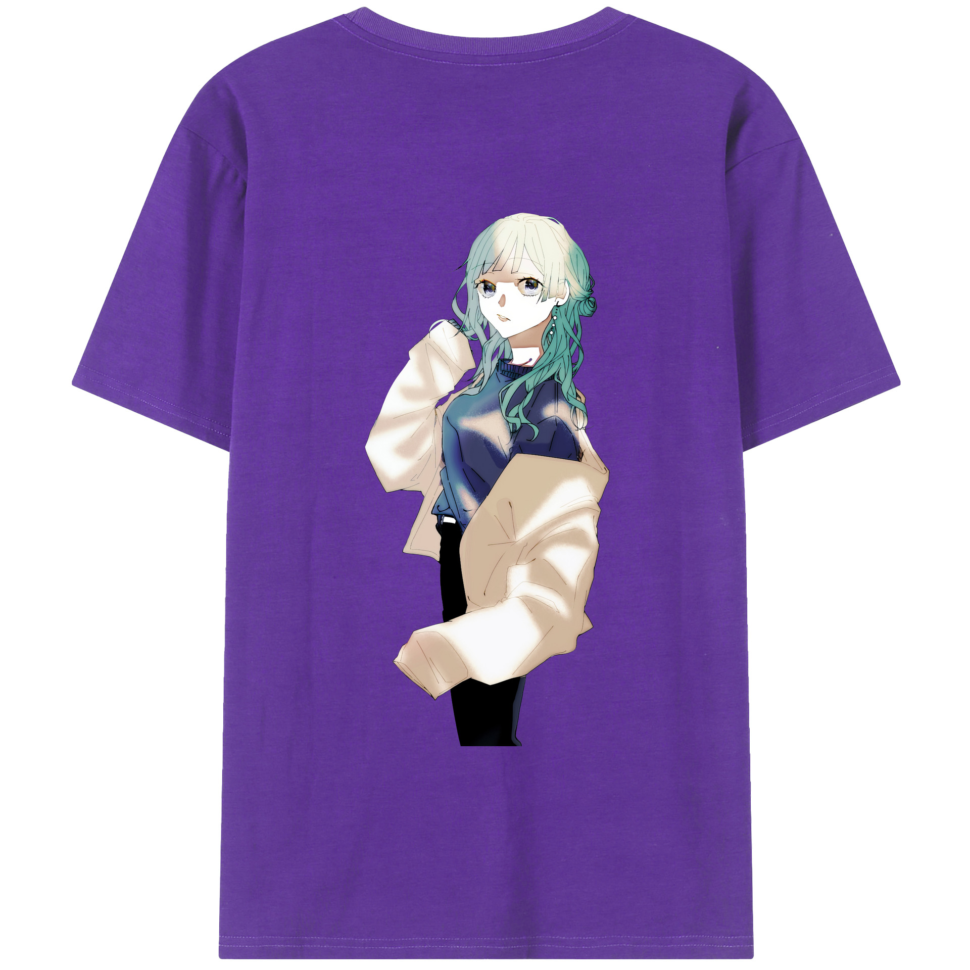 （画像用） 呪術廻戦 Jujutsu Kaisen 綿100％ メンズ半袖Tシャツ（バックプリント） 通気性