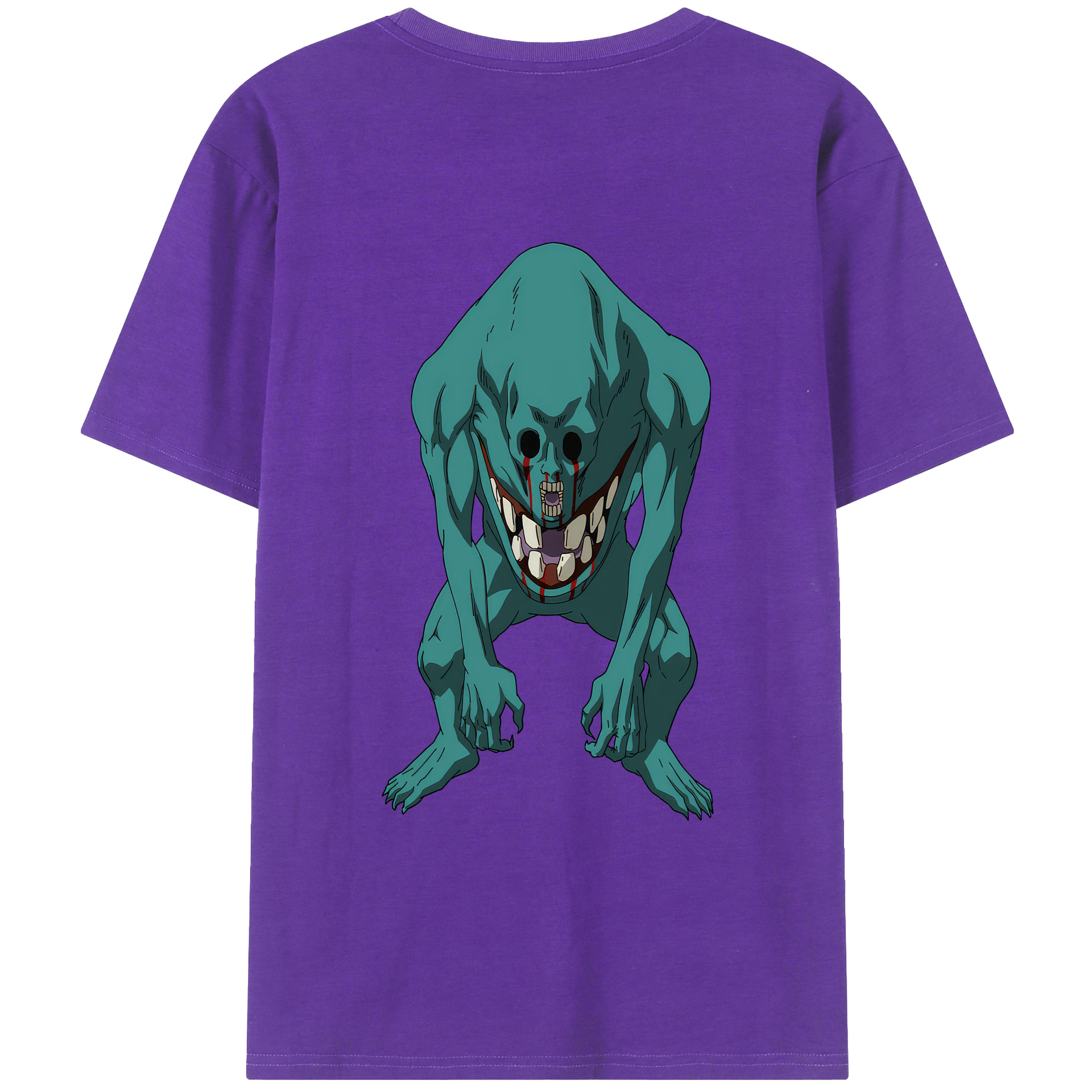 （画像用） 呪術廻戦 Jujutsu Kaisen 綿100％ メンズ半袖Tシャツ（バックプリント） 通気性