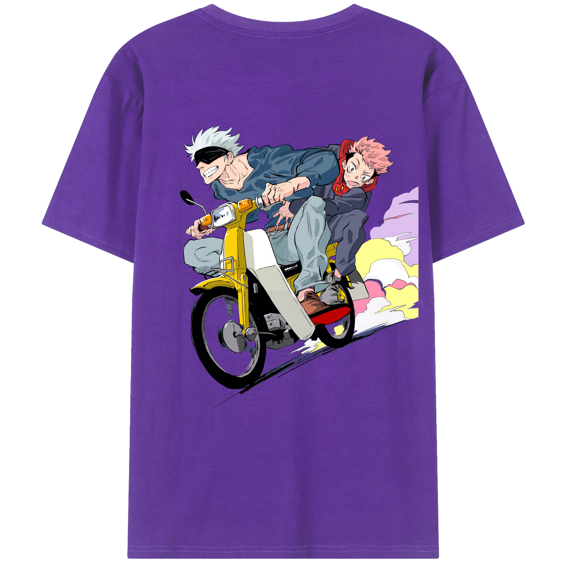 （画像用） 呪術廻戦 Jujutsu Kaisen 綿100％ メンズ半袖Tシャツ（バックプリント） 通気性