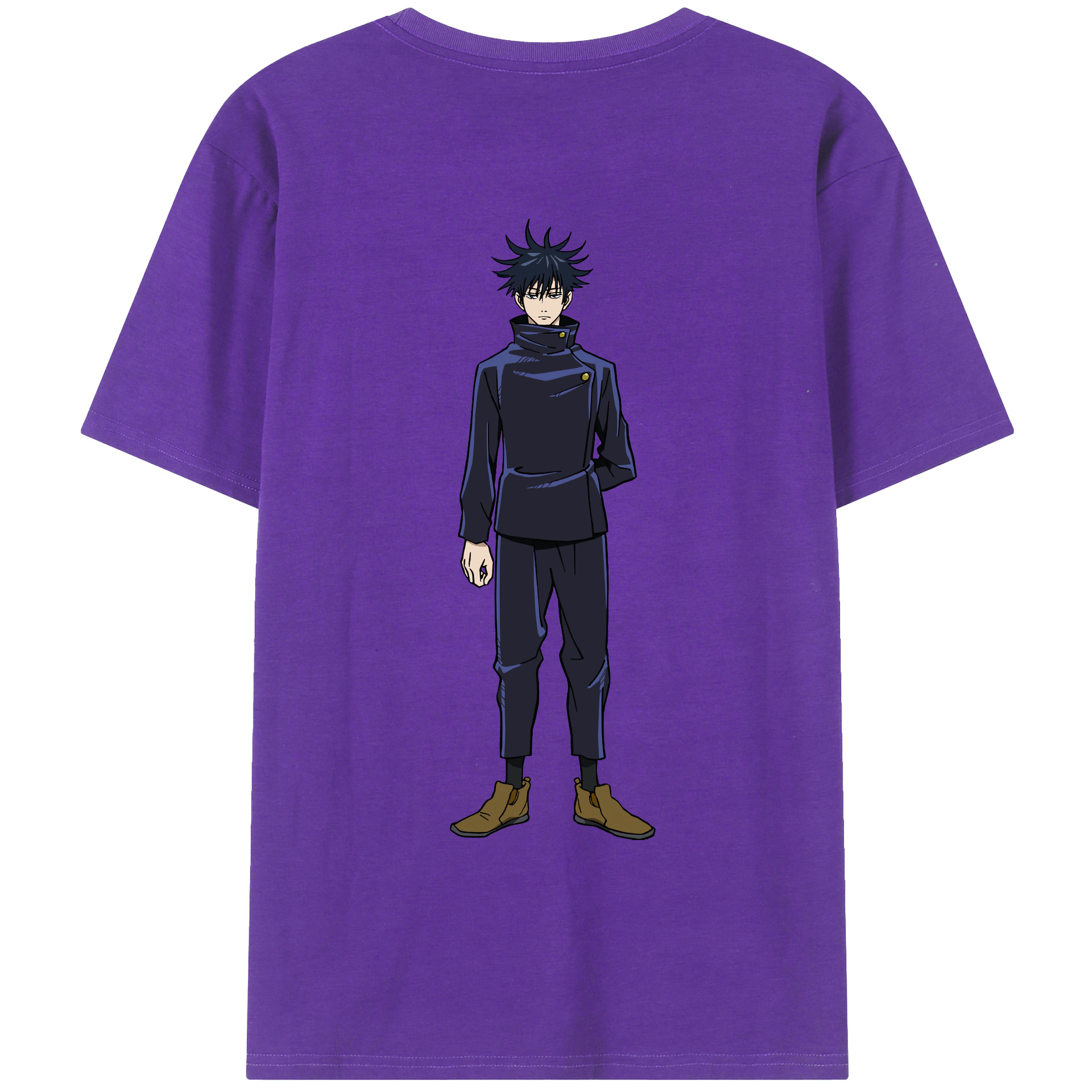 （画像用） 呪術廻戦 Jujutsu Kaisen 綿100％ メンズ半袖Tシャツ（バックプリント） 通気性