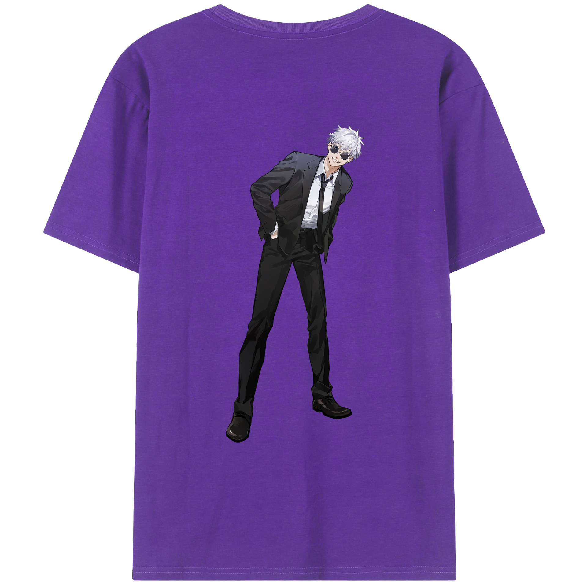 （画像用） 呪術廻戦 Jujutsu Kaisen 綿100％ メンズ半袖Tシャツ（バックプリント） 通気性