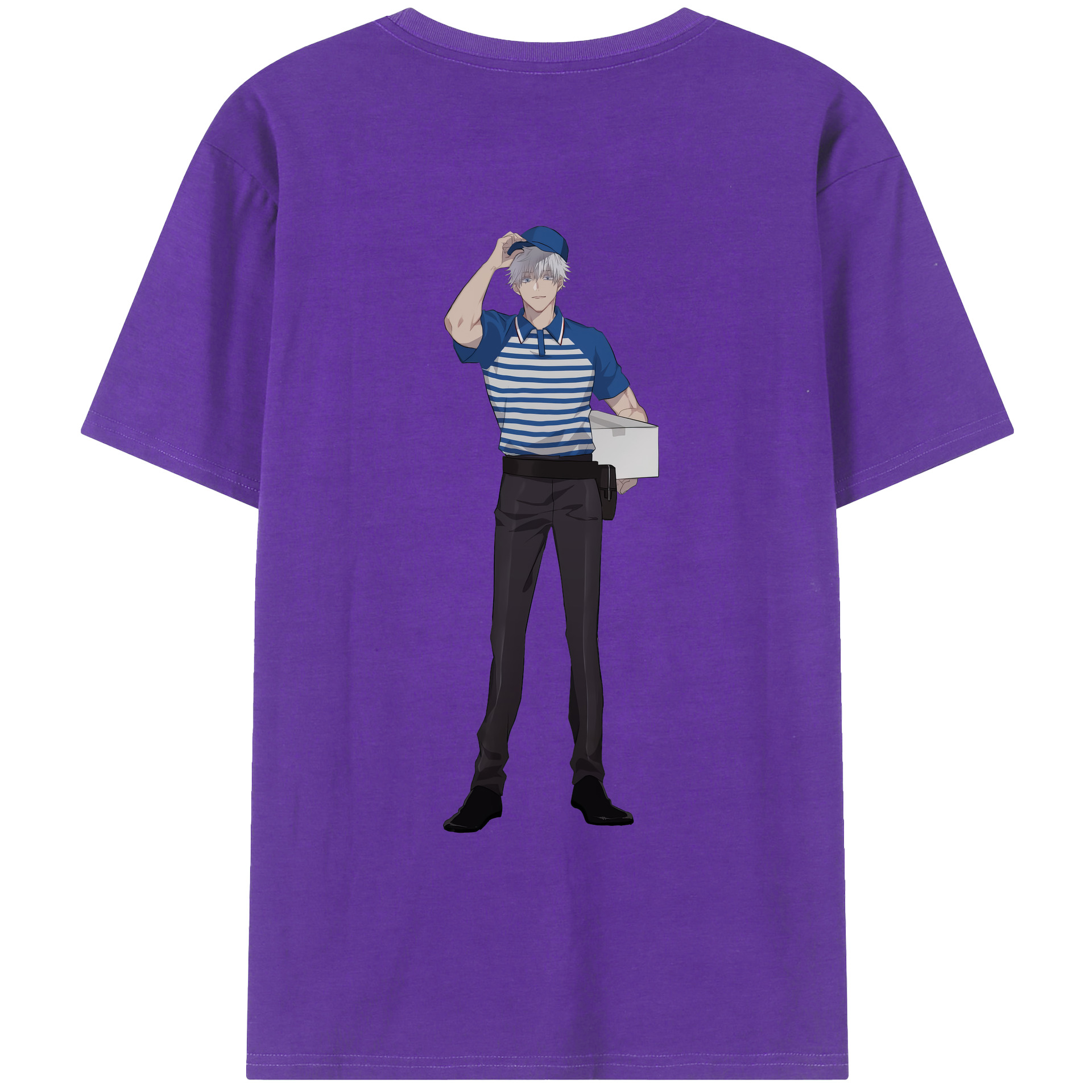 （画像用） 呪術廻戦 Jujutsu Kaisen 綿100％ メンズ半袖Tシャツ（バックプリント） 通気性