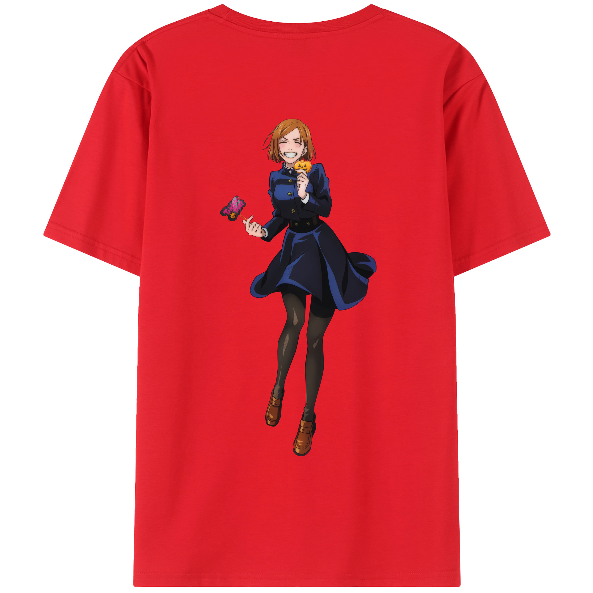 （画像用） 呪術廻戦 Jujutsu Kaisen 綿100％ メンズ半袖Tシャツ（バックプリント） 通気性