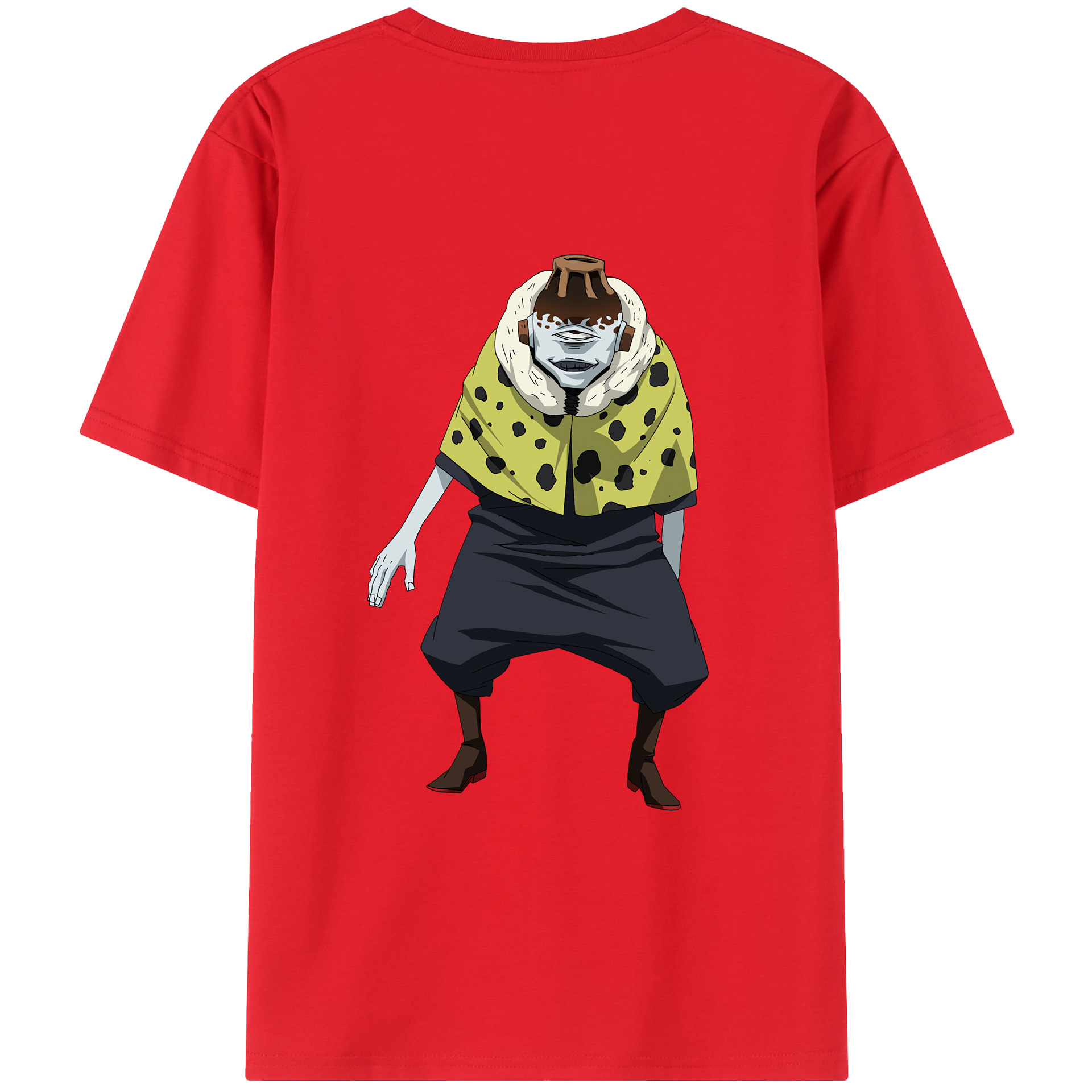 （画像用） 呪術廻戦 Jujutsu Kaisen 綿100％ メンズ半袖Tシャツ（バックプリント） 通気性