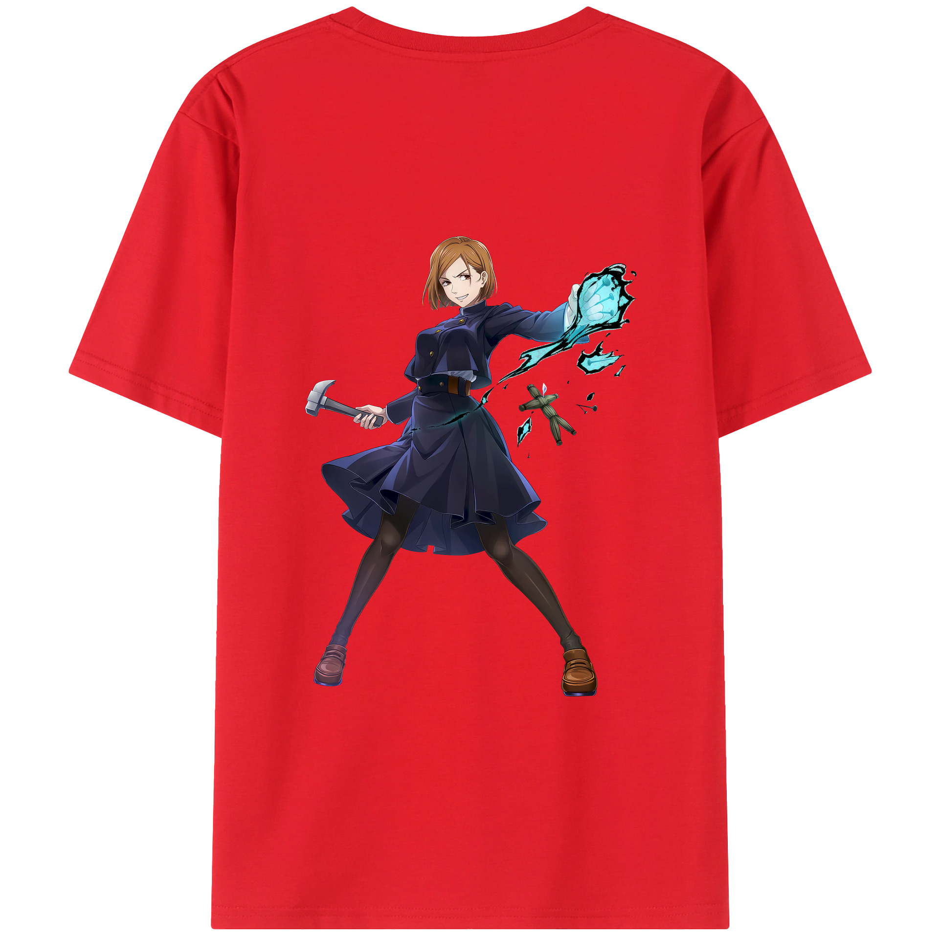 （画像用） 呪術廻戦 Jujutsu Kaisen 綿100％ メンズ半袖Tシャツ（バックプリント） 通気性