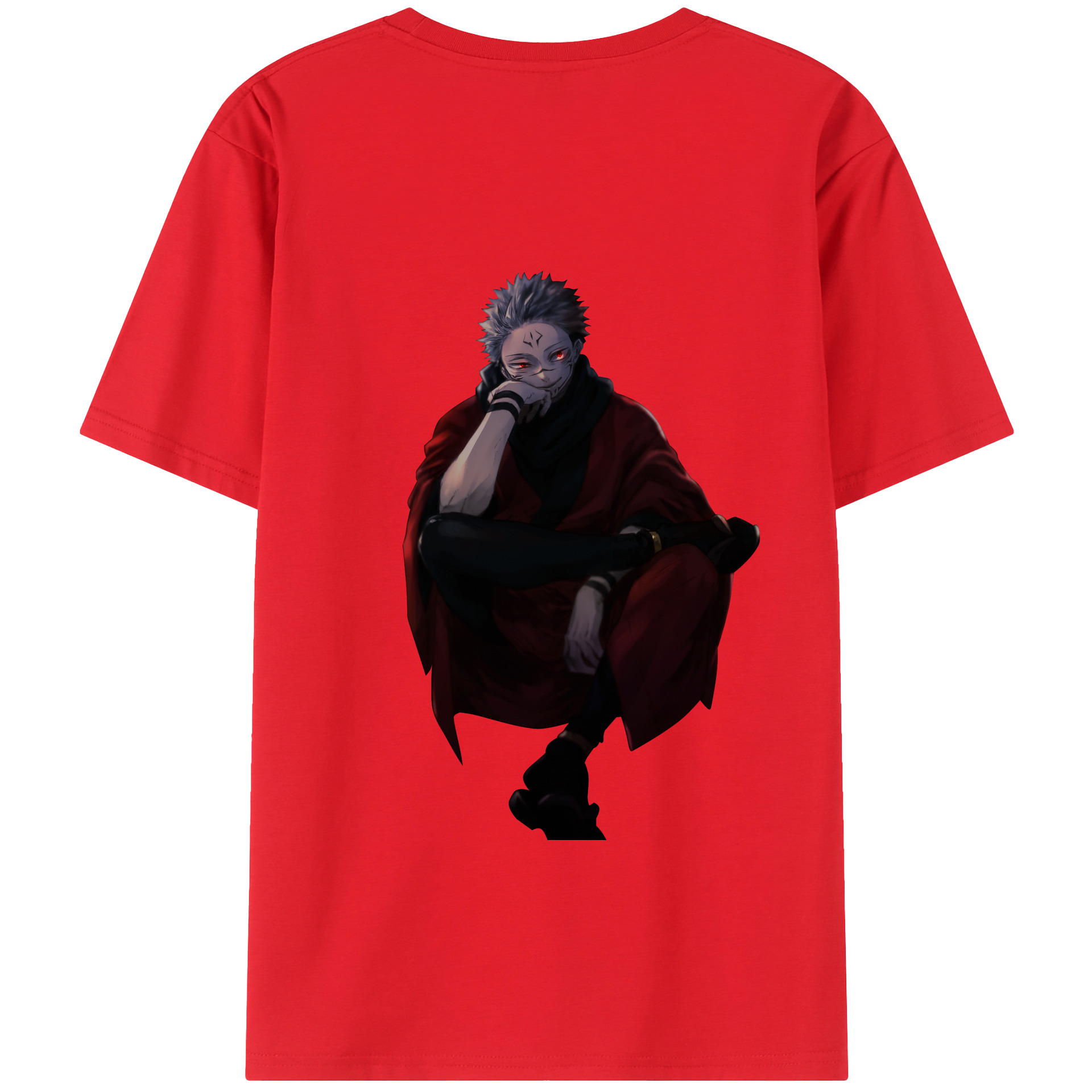 （画像用） 呪術廻戦 Jujutsu Kaisen 綿100％ メンズ半袖Tシャツ（バックプリント） 通気性