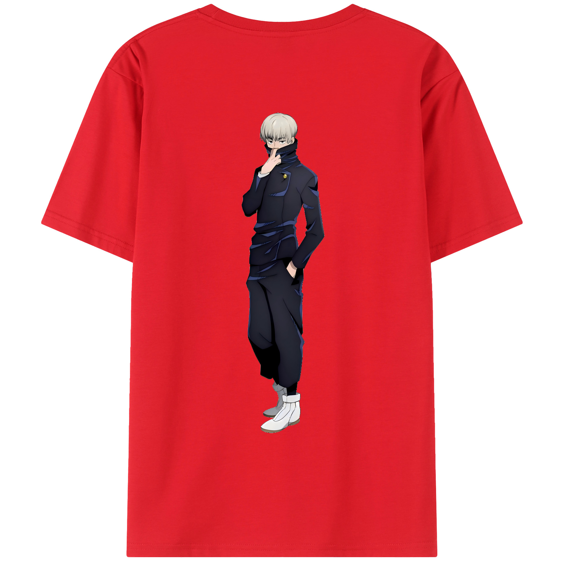 （画像用） 呪術廻戦 Jujutsu Kaisen 綿100％ メンズ半袖Tシャツ（バックプリント） 通気性