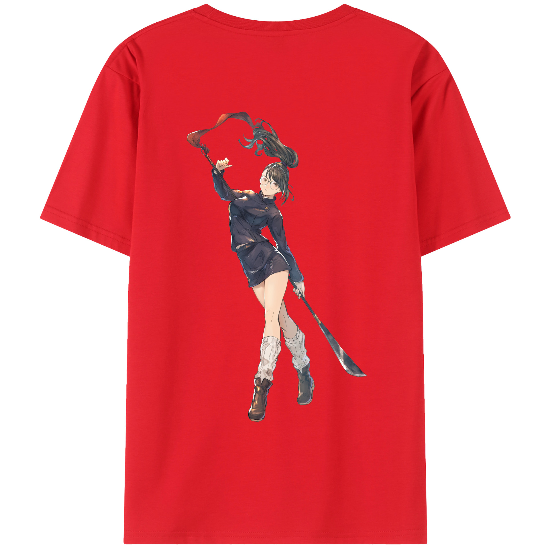 （画像用） 呪術廻戦 Jujutsu Kaisen 綿100％ メンズ半袖Tシャツ（バックプリント） 通気性