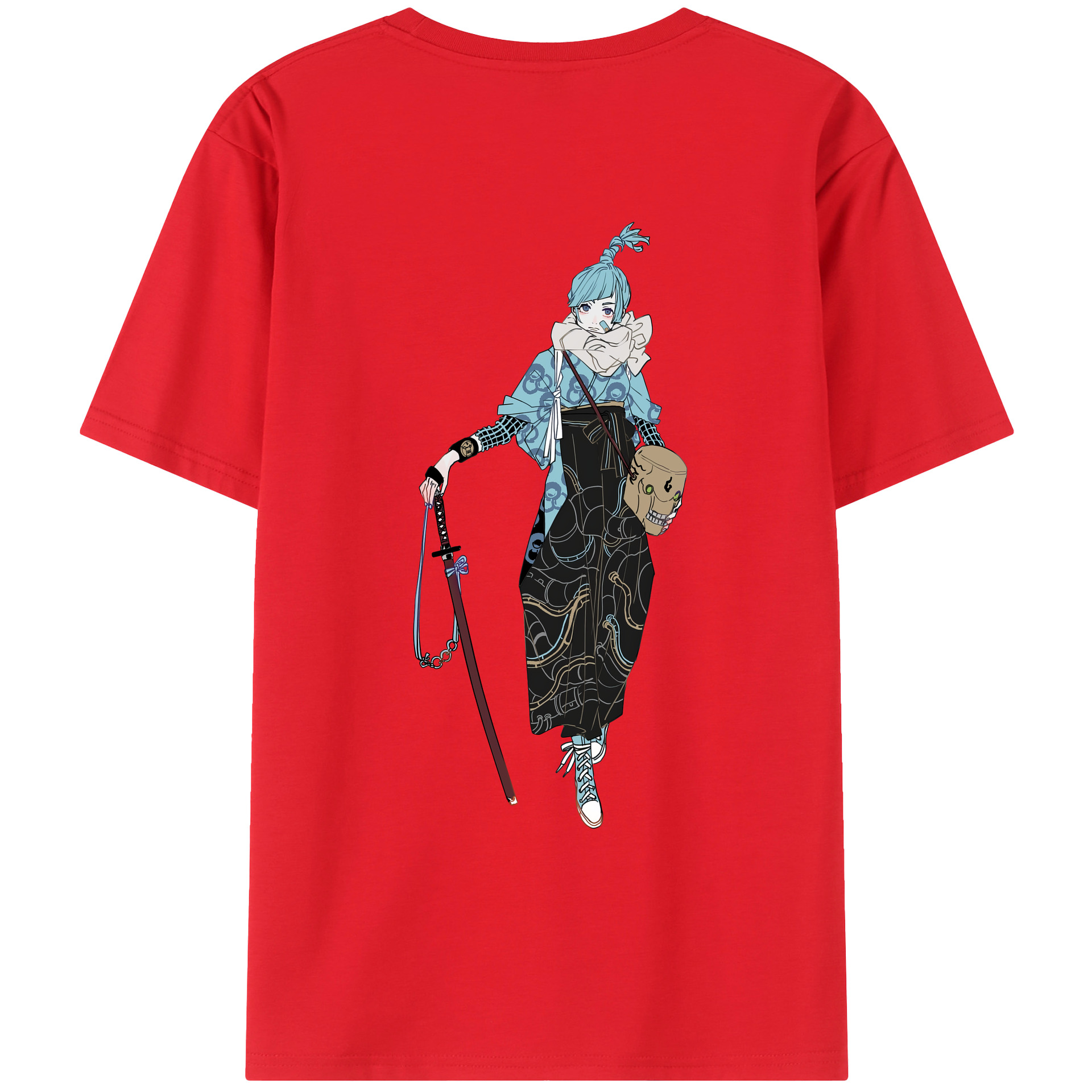 （画像用） 呪術廻戦 Jujutsu Kaisen 綿100％ メンズ半袖Tシャツ（バックプリント） 通気性