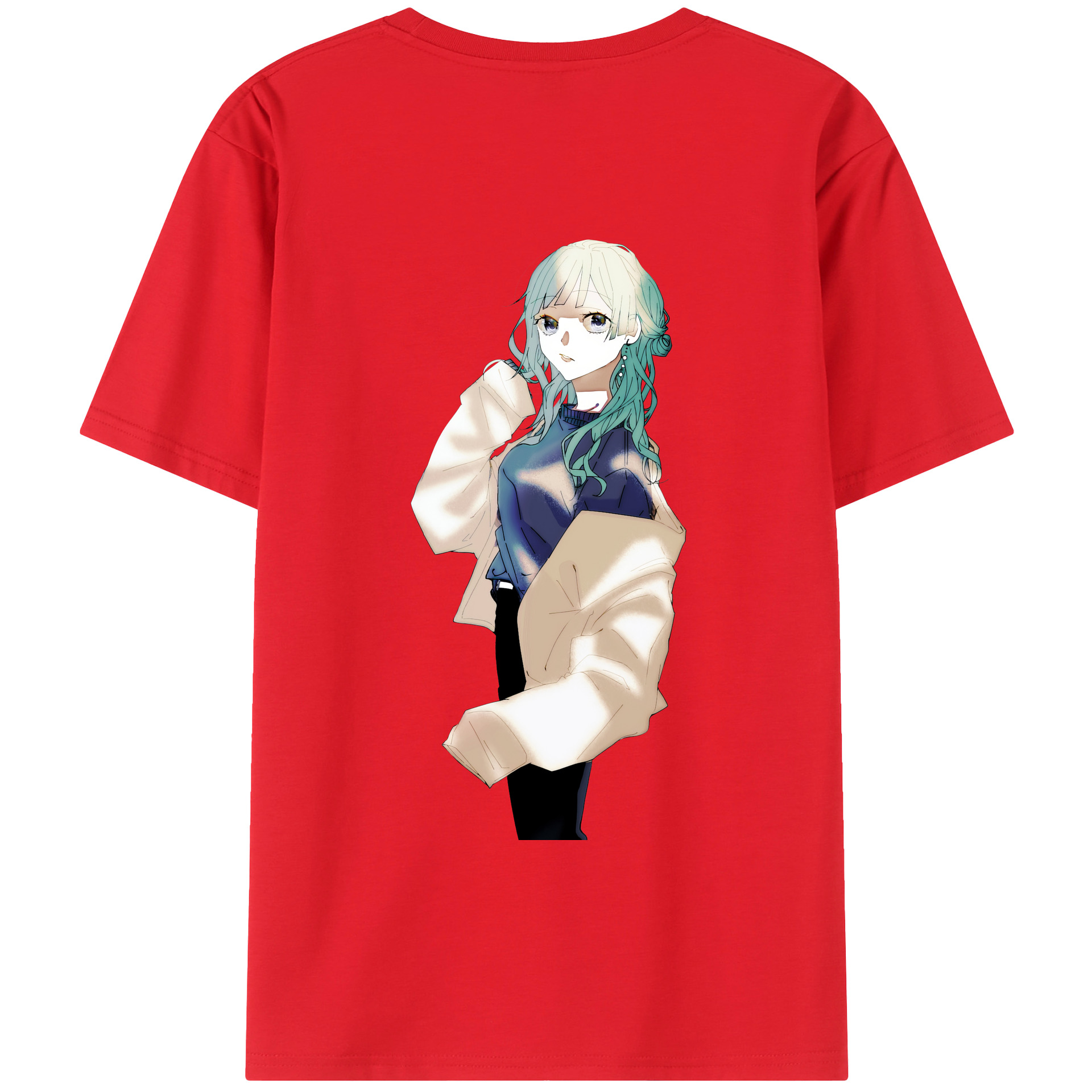 （画像用） 呪術廻戦 Jujutsu Kaisen 綿100％ メンズ半袖Tシャツ（バックプリント） 通気性