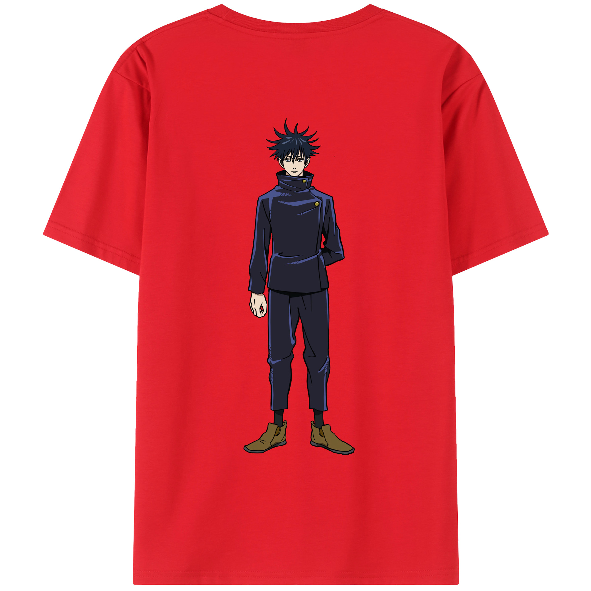 （画像用） 呪術廻戦 Jujutsu Kaisen 綿100％ メンズ半袖Tシャツ（バックプリント） 通気性