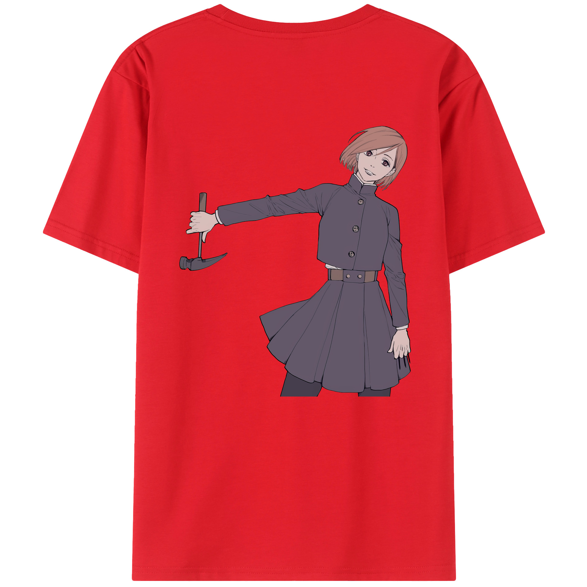 （画像用） 呪術廻戦 Jujutsu Kaisen 綿100％ メンズ半袖Tシャツ（バックプリント） 通気性