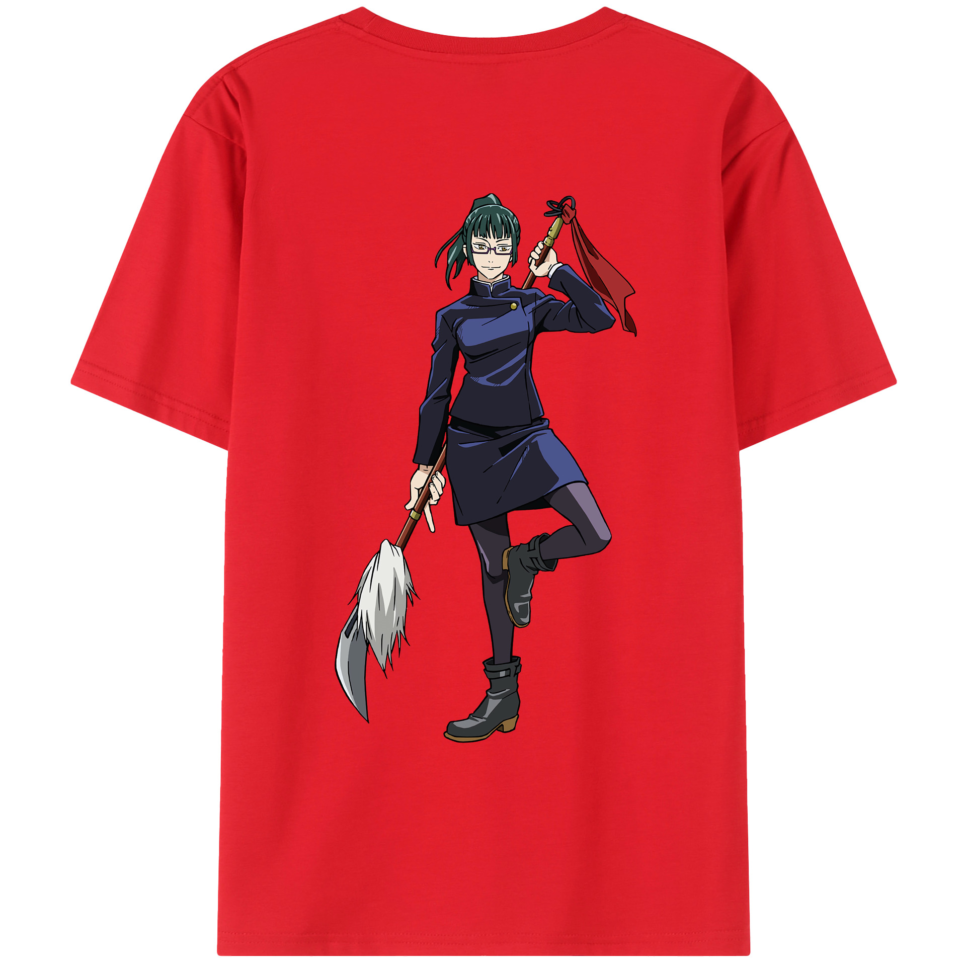 （画像用） 呪術廻戦 Jujutsu Kaisen 綿100％ メンズ半袖Tシャツ（バックプリント） 通気性
