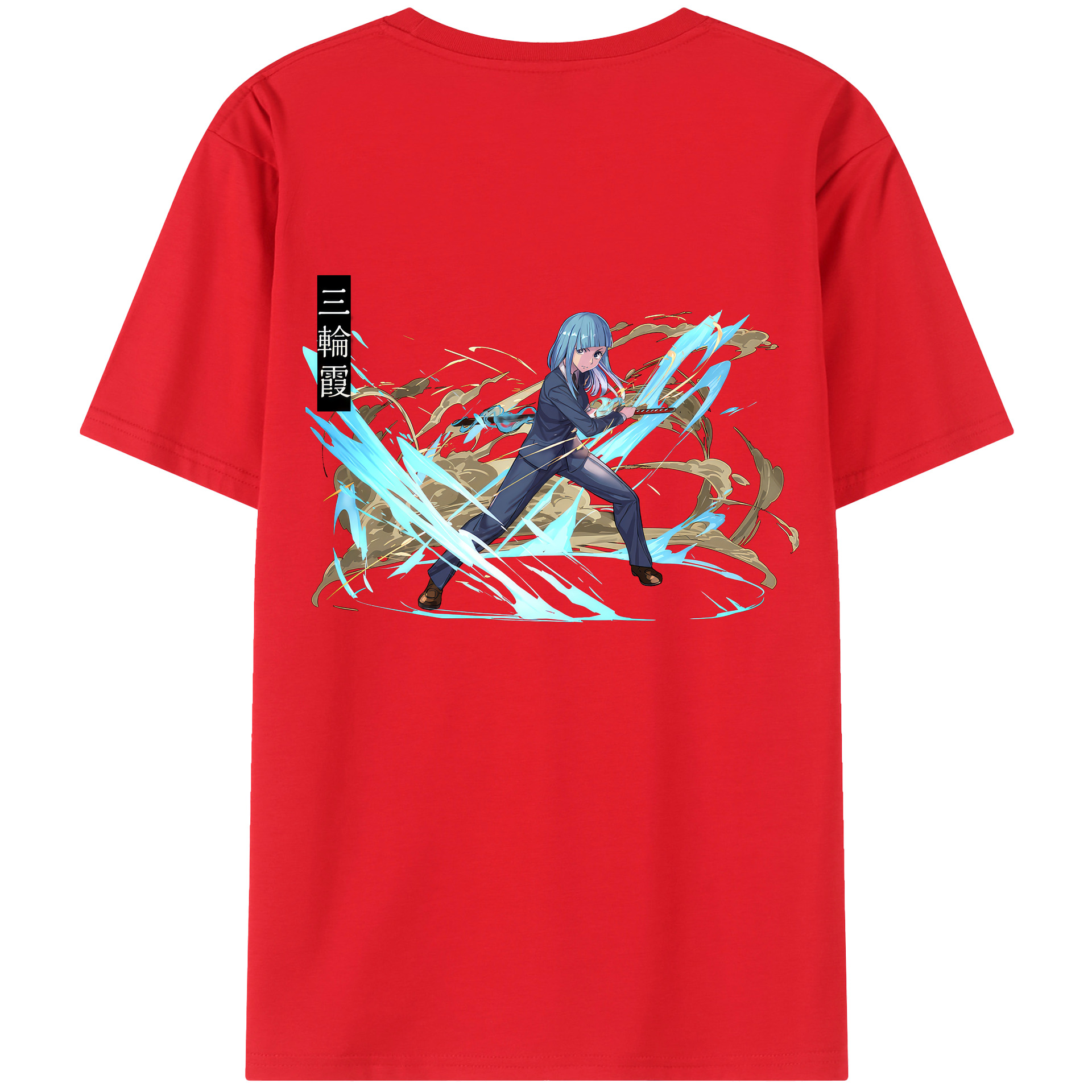 （画像用） 呪術廻戦 Jujutsu Kaisen 綿100％ メンズ半袖Tシャツ（バックプリント） 通気性