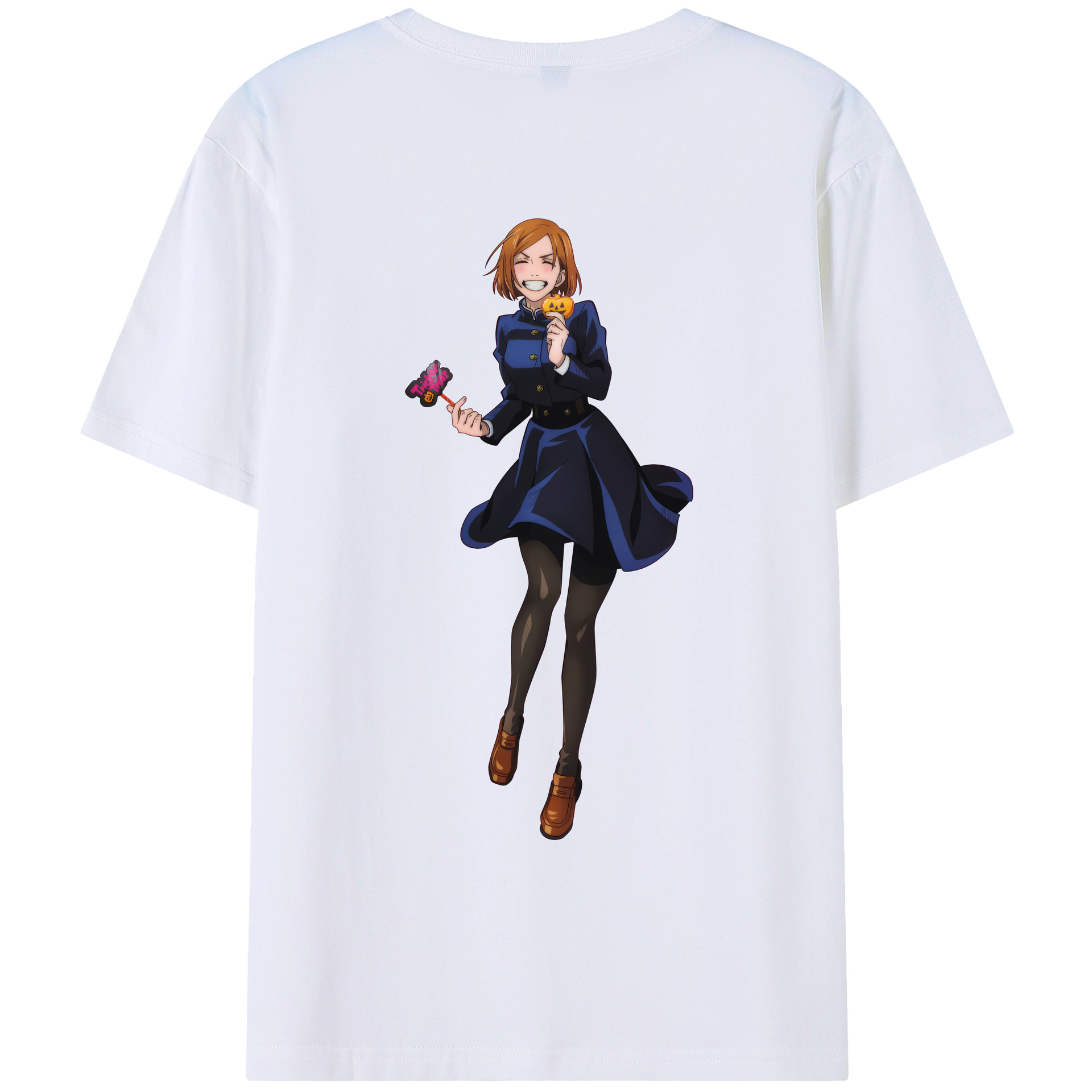 （画像用） 呪術廻戦 Jujutsu Kaisen 綿100％ メンズ半袖Tシャツ（バックプリント） 通気性