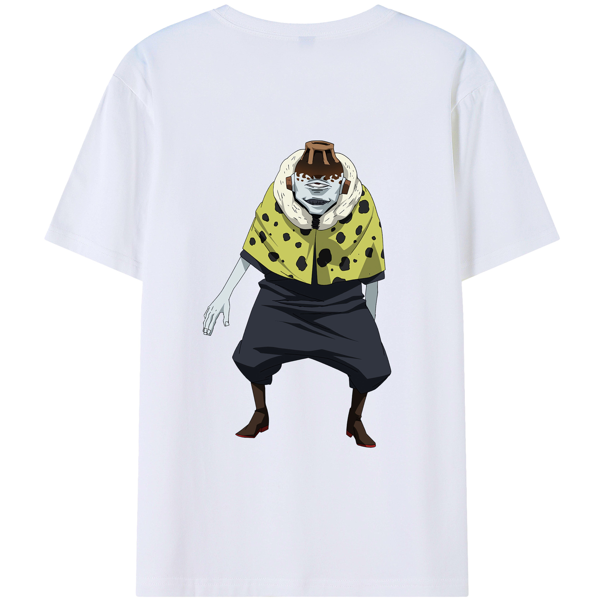 （画像用） 呪術廻戦 Jujutsu Kaisen 綿100％ メンズ半袖Tシャツ（バックプリント） 通気性