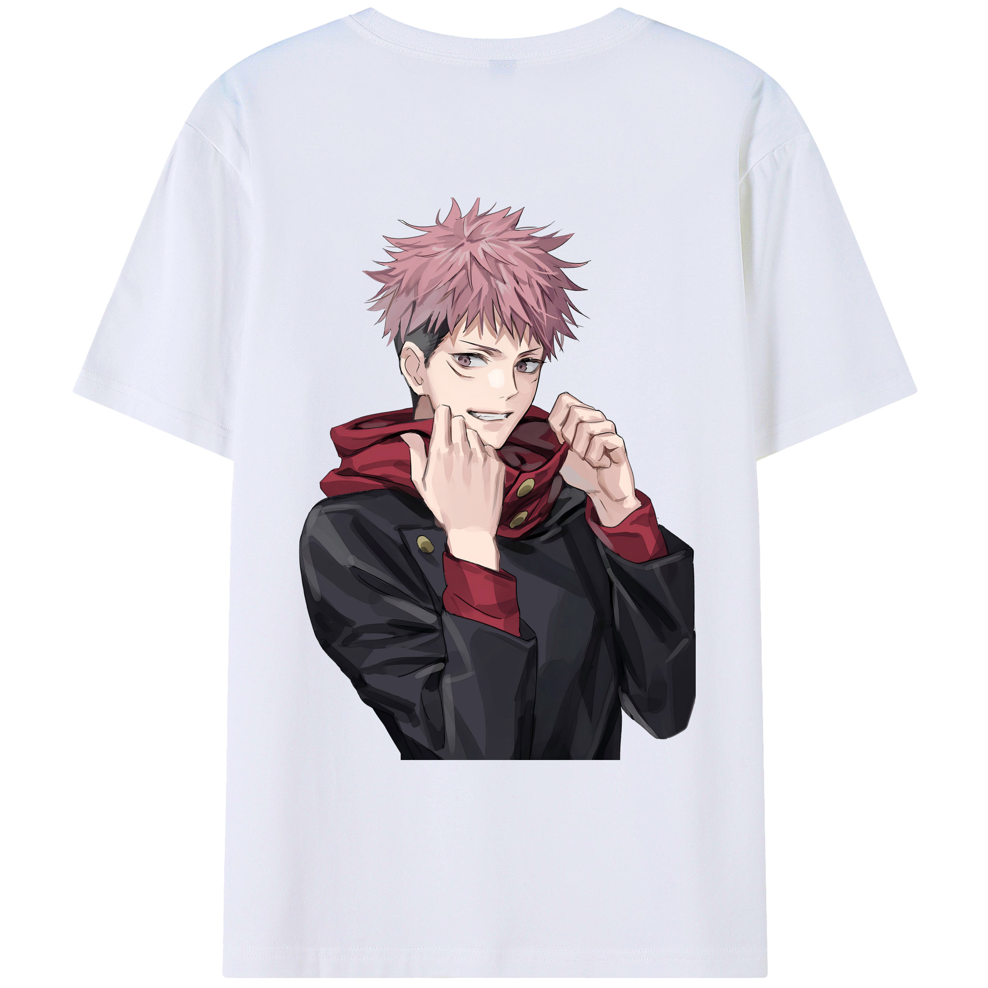 （画像用） 呪術廻戦 Jujutsu Kaisen 綿100％ メンズ半袖Tシャツ（バックプリント） 通気性