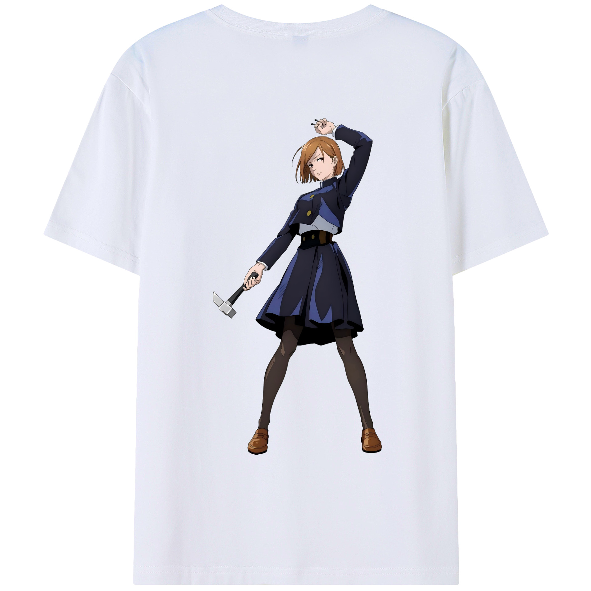 （画像用） 呪術廻戦 Jujutsu Kaisen 綿100％ メンズ半袖Tシャツ（バックプリント） 通気性