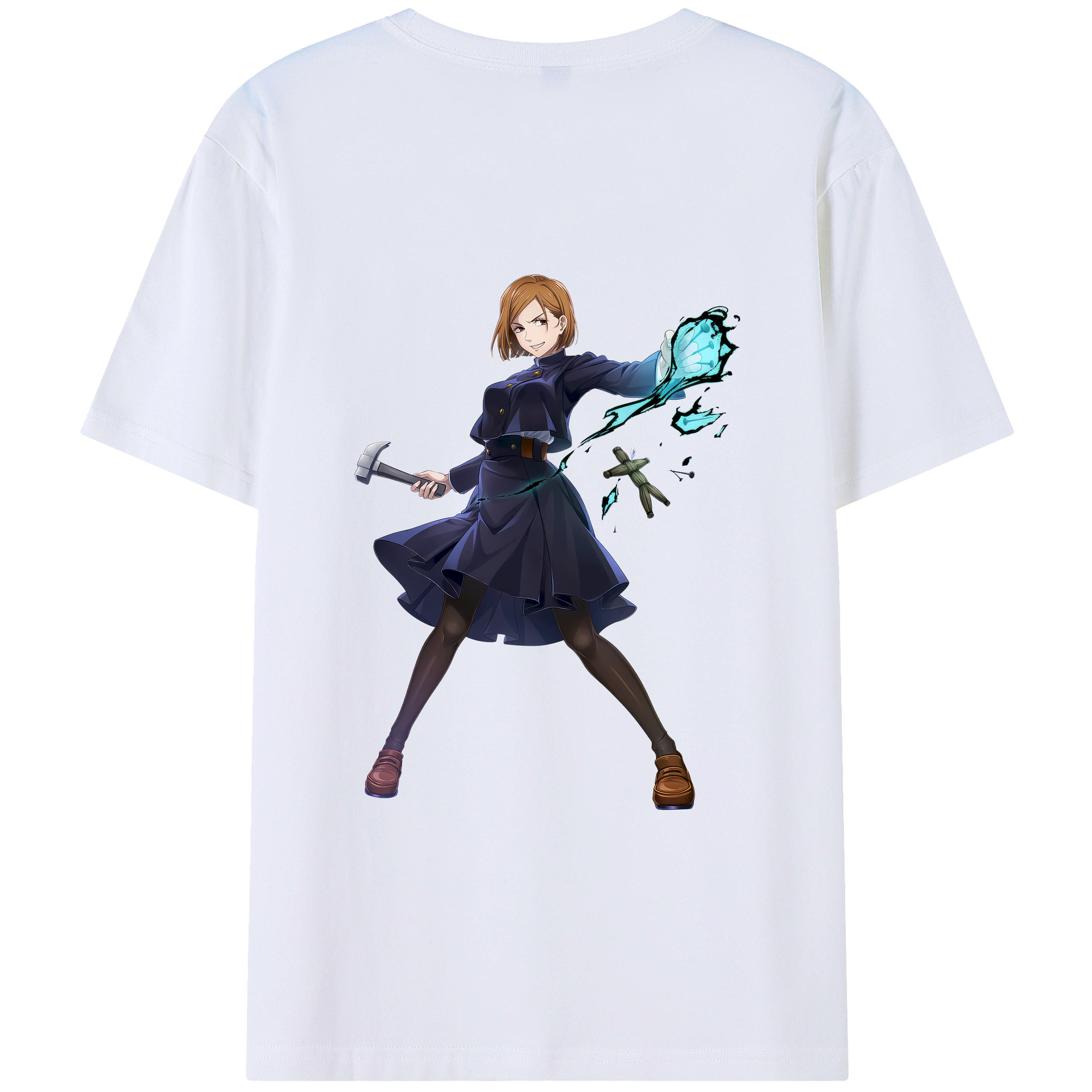 （画像用） 呪術廻戦 Jujutsu Kaisen 綿100％ メンズ半袖Tシャツ（バックプリント） 通気性