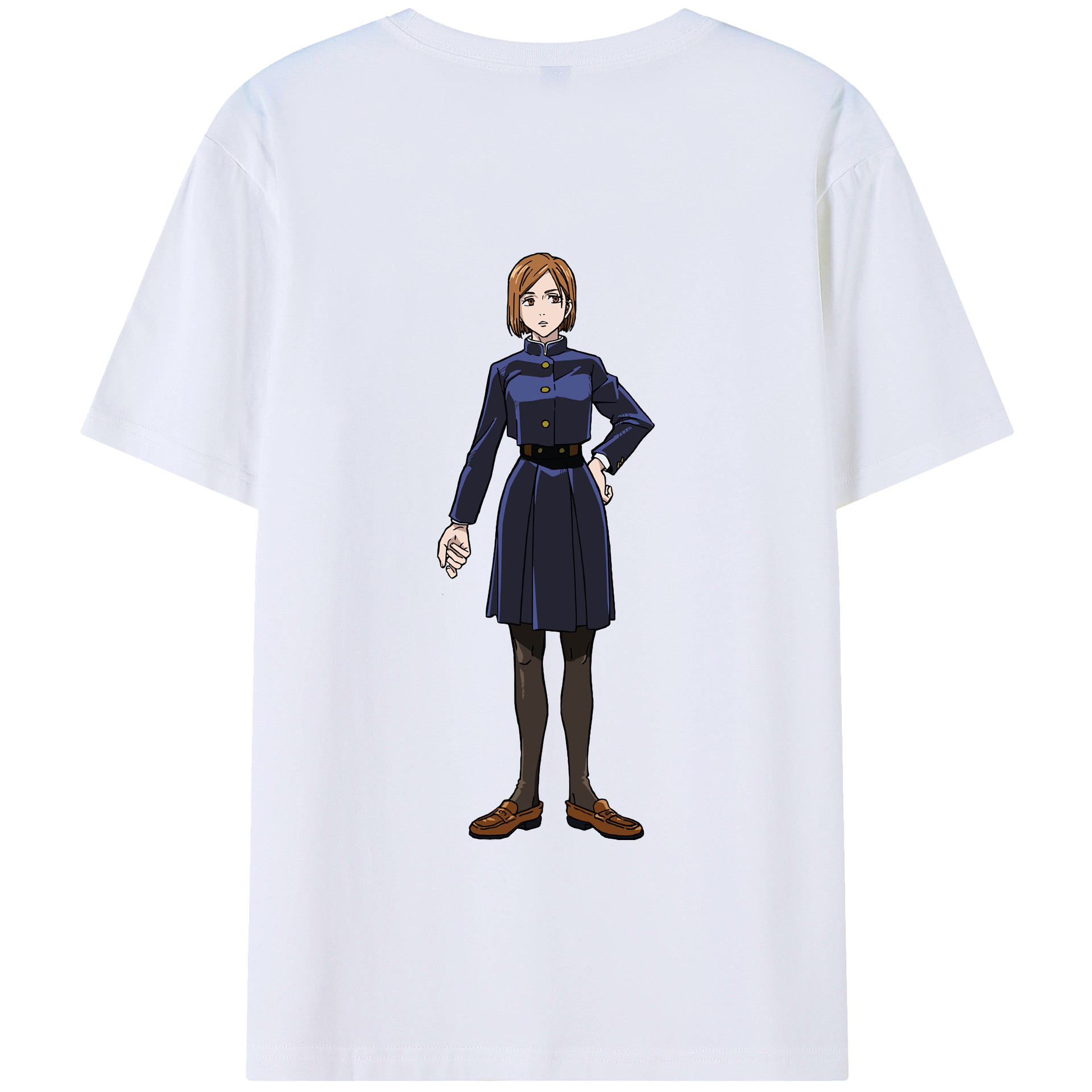 （画像用） 呪術廻戦 Jujutsu Kaisen 綿100％ メンズ半袖Tシャツ（バックプリント） 通気性