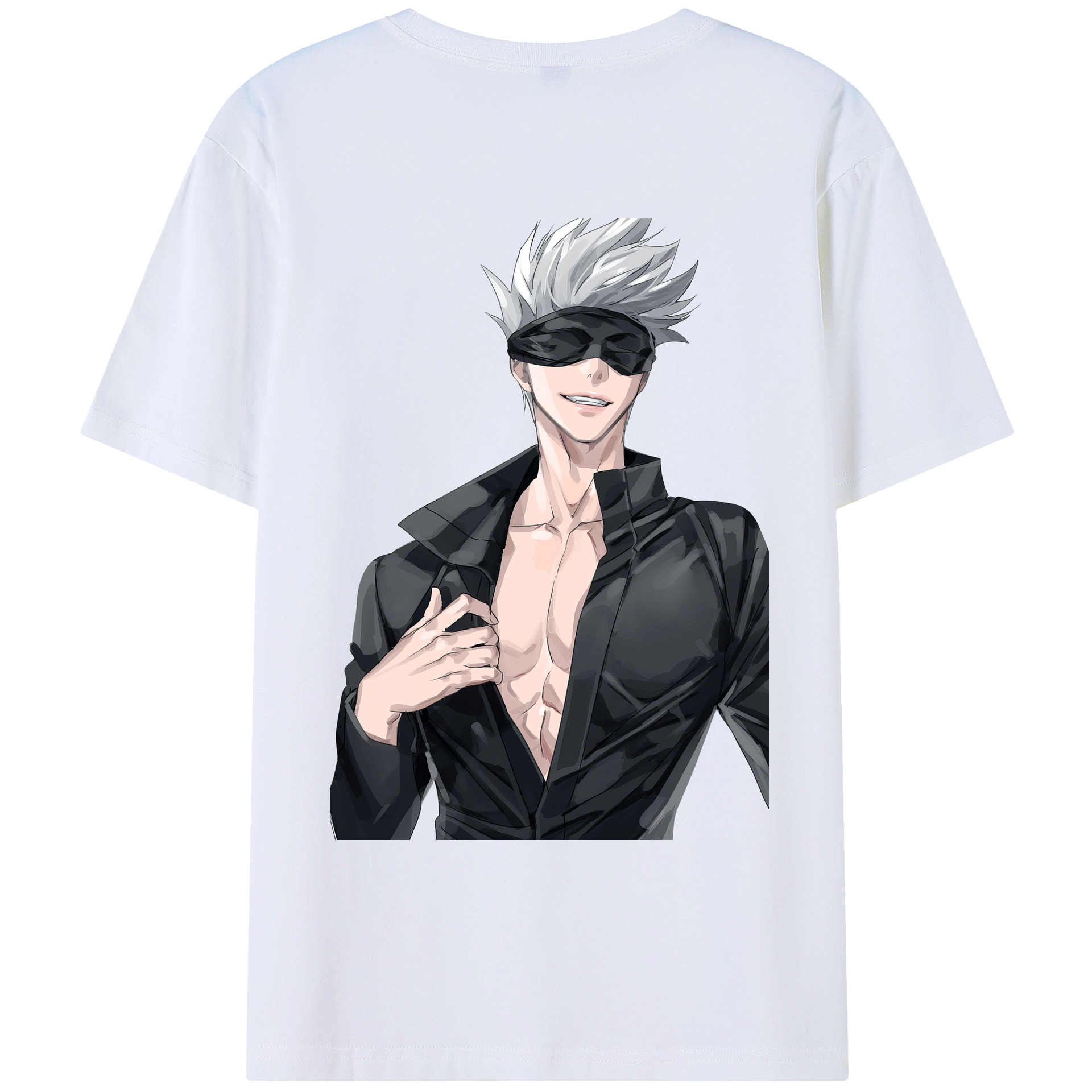 （画像用） 呪術廻戦 Jujutsu Kaisen 綿100％ メンズ半袖Tシャツ（バックプリント） 通気性