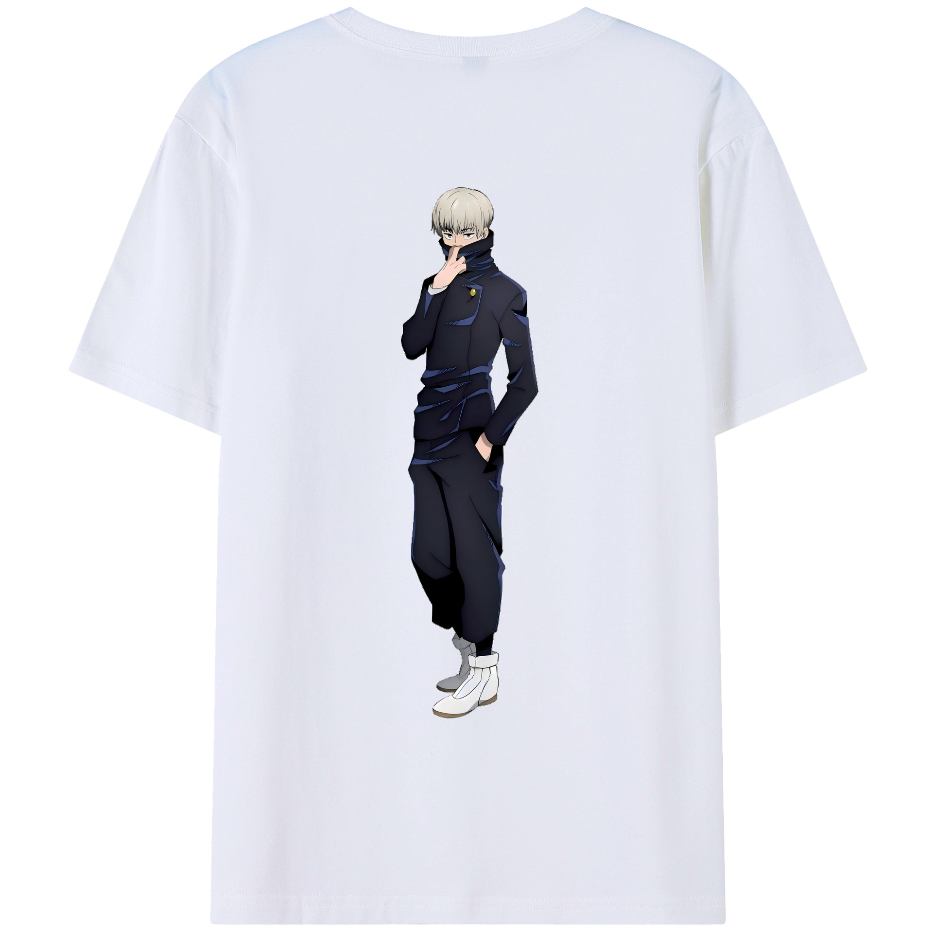 （画像用） 呪術廻戦 Jujutsu Kaisen 綿100％ メンズ半袖Tシャツ（バックプリント） 通気性