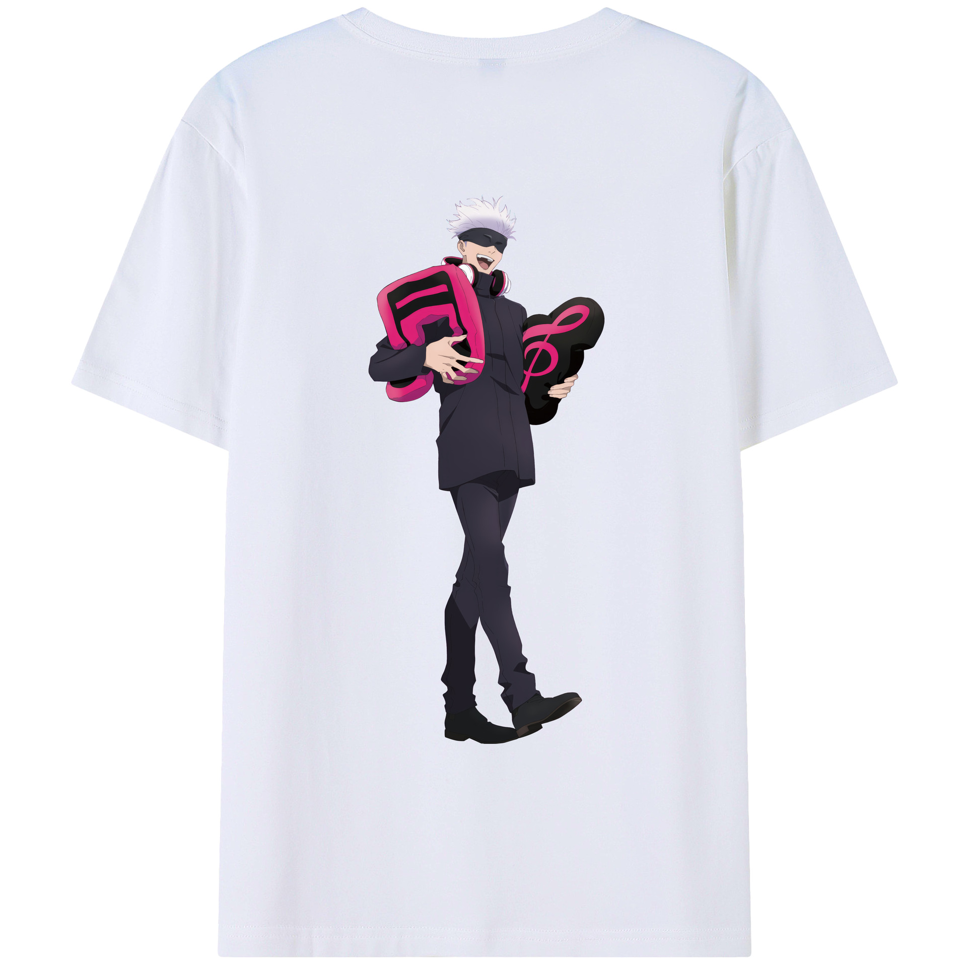 （画像用） 呪術廻戦 Jujutsu Kaisen 綿100％ メンズ半袖Tシャツ（バックプリント） 通気性