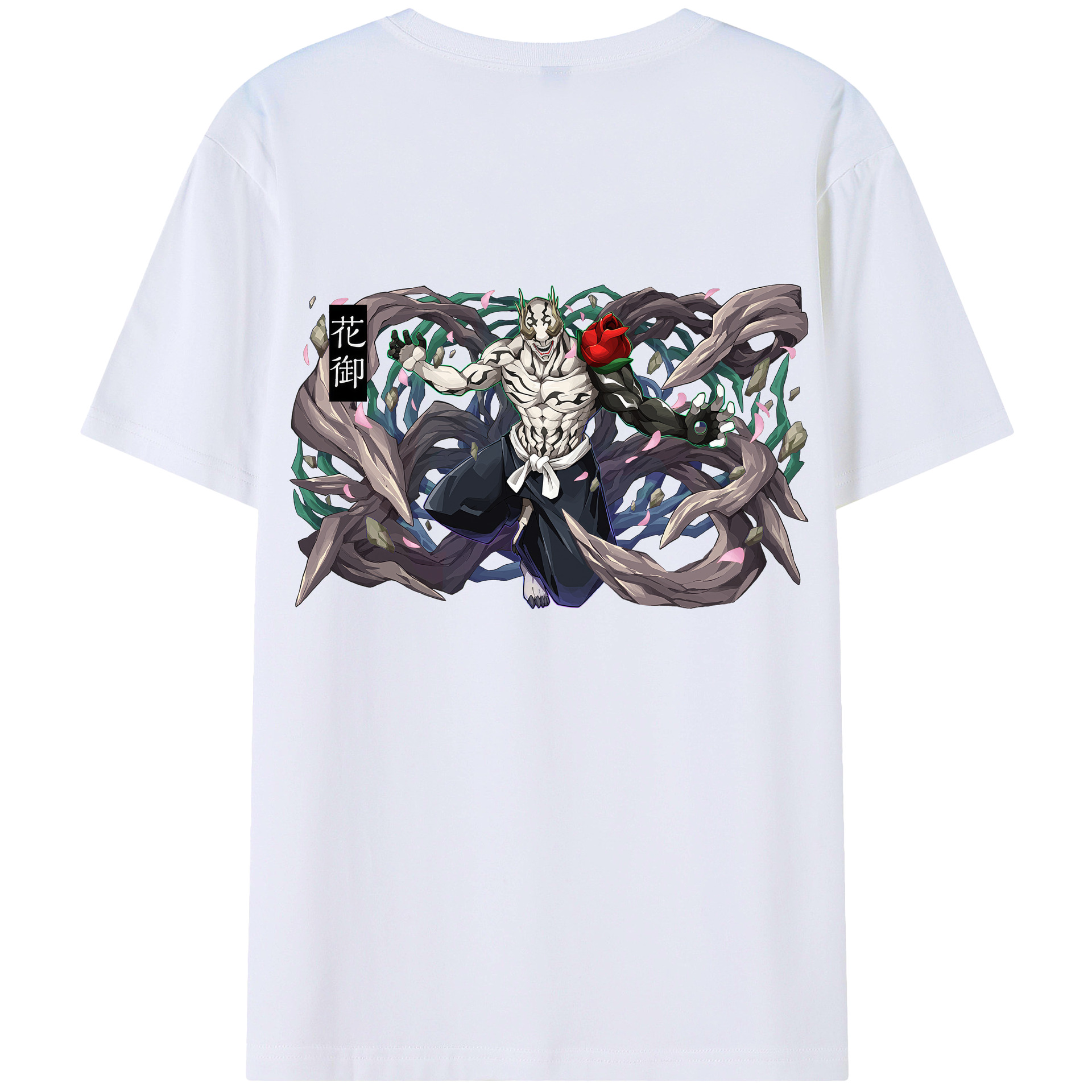 （画像用） 呪術廻戦 Jujutsu Kaisen 綿100％ メンズ半袖Tシャツ（バックプリント） 通気性