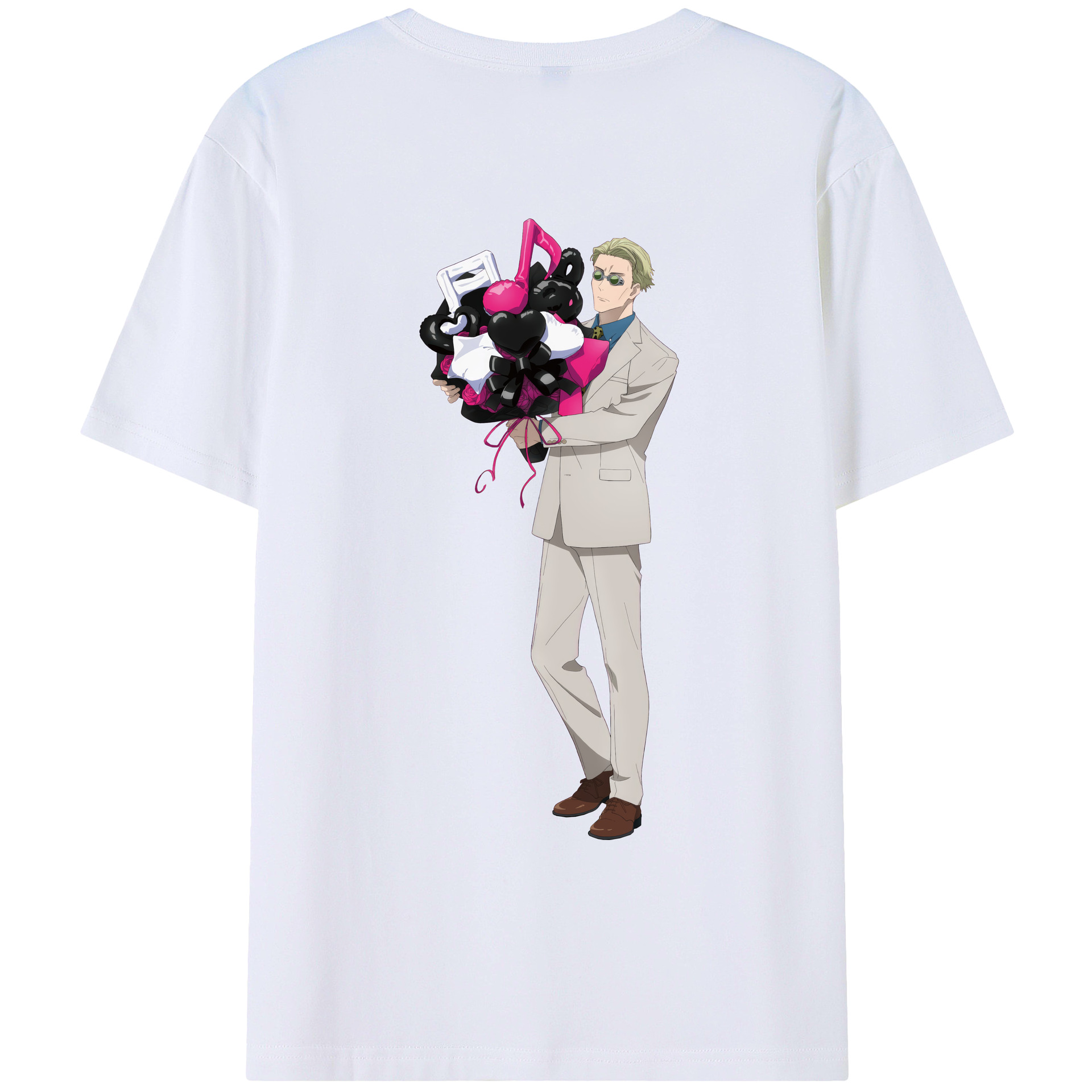 （画像用） 呪術廻戦 Jujutsu Kaisen 綿100％ メンズ半袖Tシャツ（バックプリント） 通気性