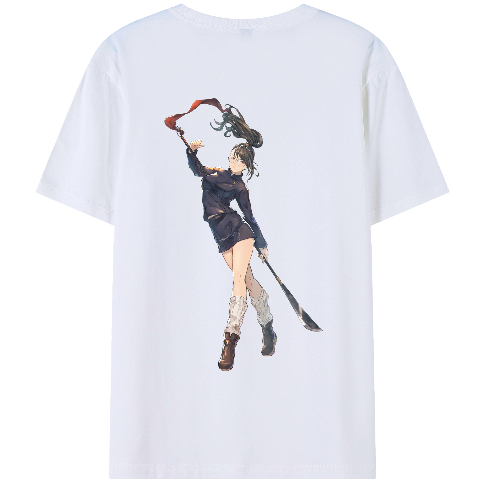 （画像用） 呪術廻戦 Jujutsu Kaisen 綿100％ メンズ半袖Tシャツ（バックプリント） 通気性