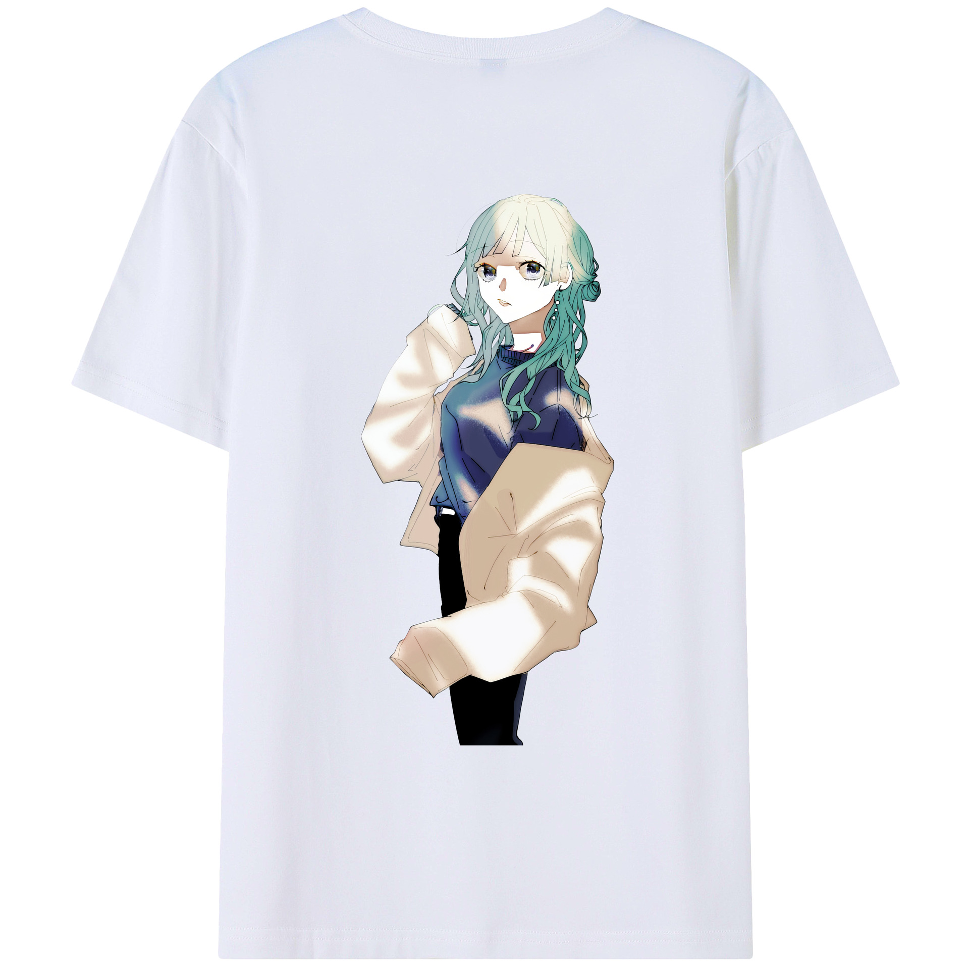 （画像用） 呪術廻戦 Jujutsu Kaisen 綿100％ メンズ半袖Tシャツ（バックプリント） 通気性