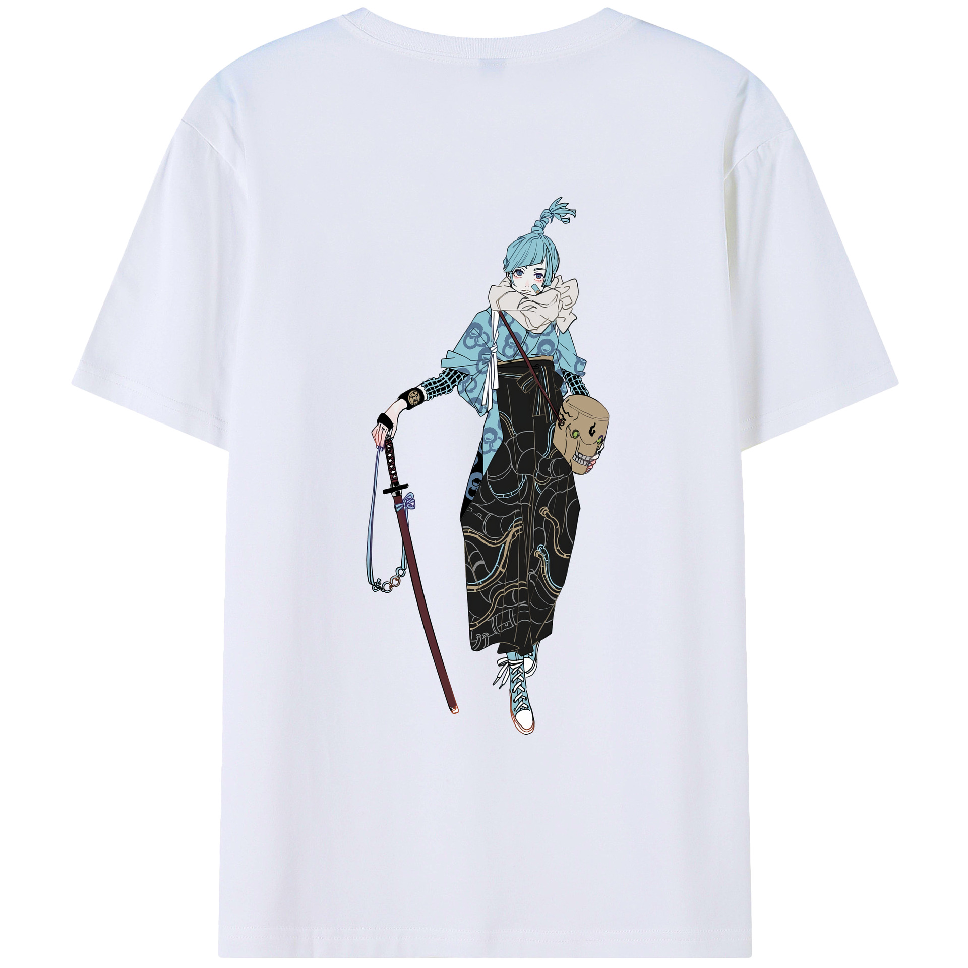 （画像用） 呪術廻戦 Jujutsu Kaisen 綿100％ メンズ半袖Tシャツ（バックプリント） 通気性