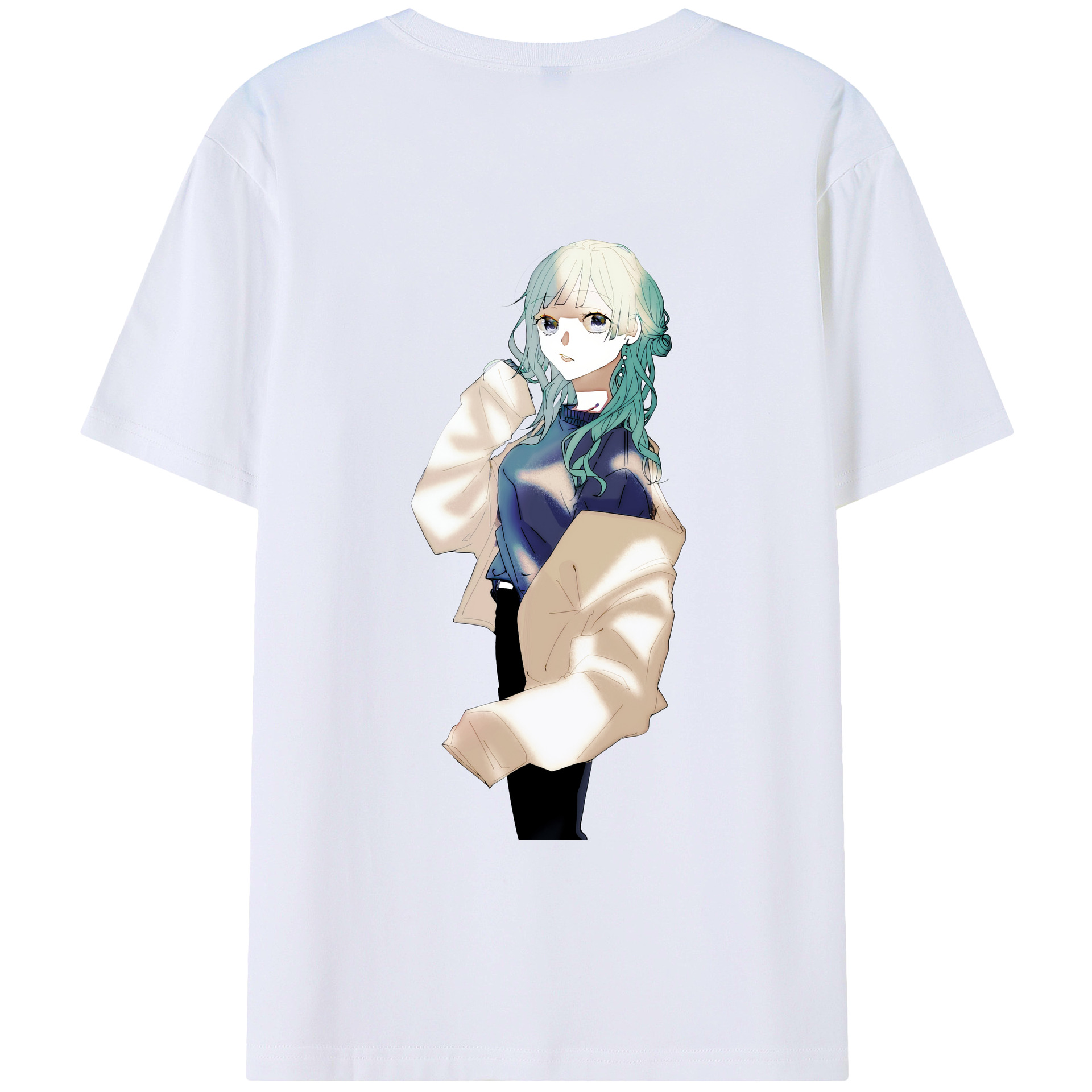 （画像用） 呪術廻戦 Jujutsu Kaisen 綿100％ メンズ半袖Tシャツ（バックプリント） 通気性