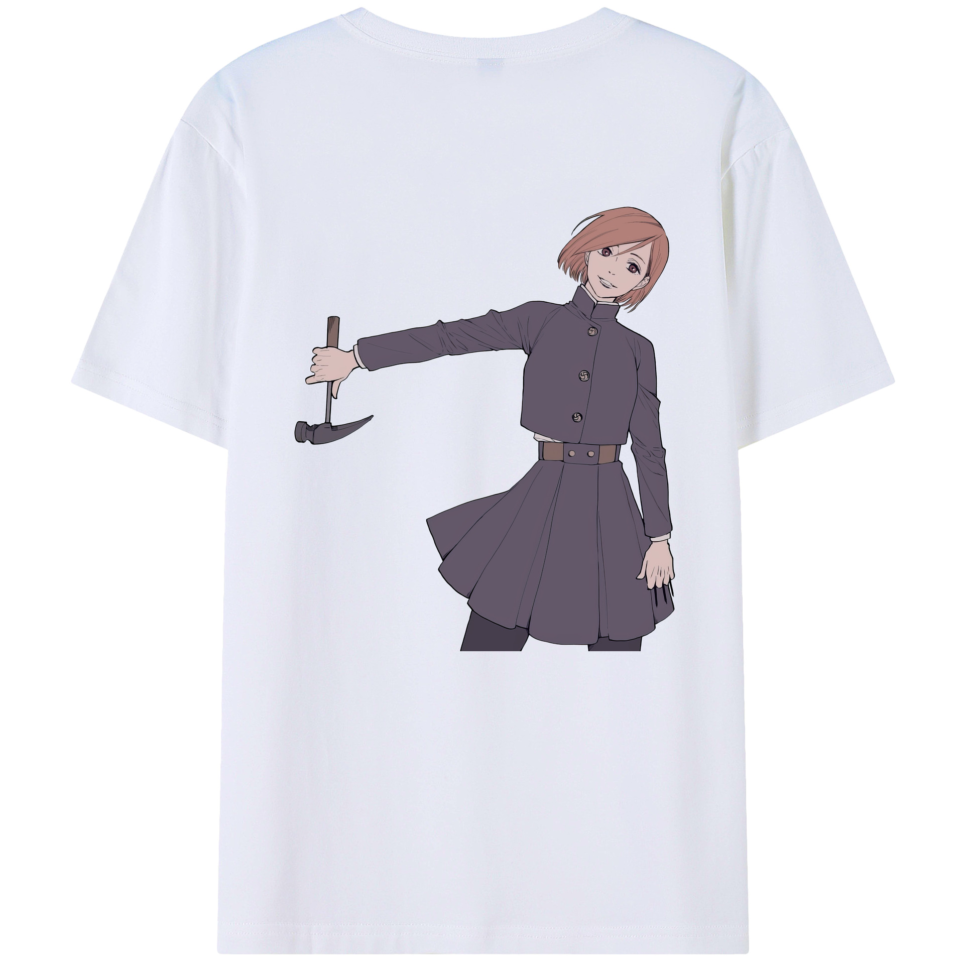 （画像用） 呪術廻戦 Jujutsu Kaisen 綿100％ メンズ半袖Tシャツ（バックプリント） 通気性