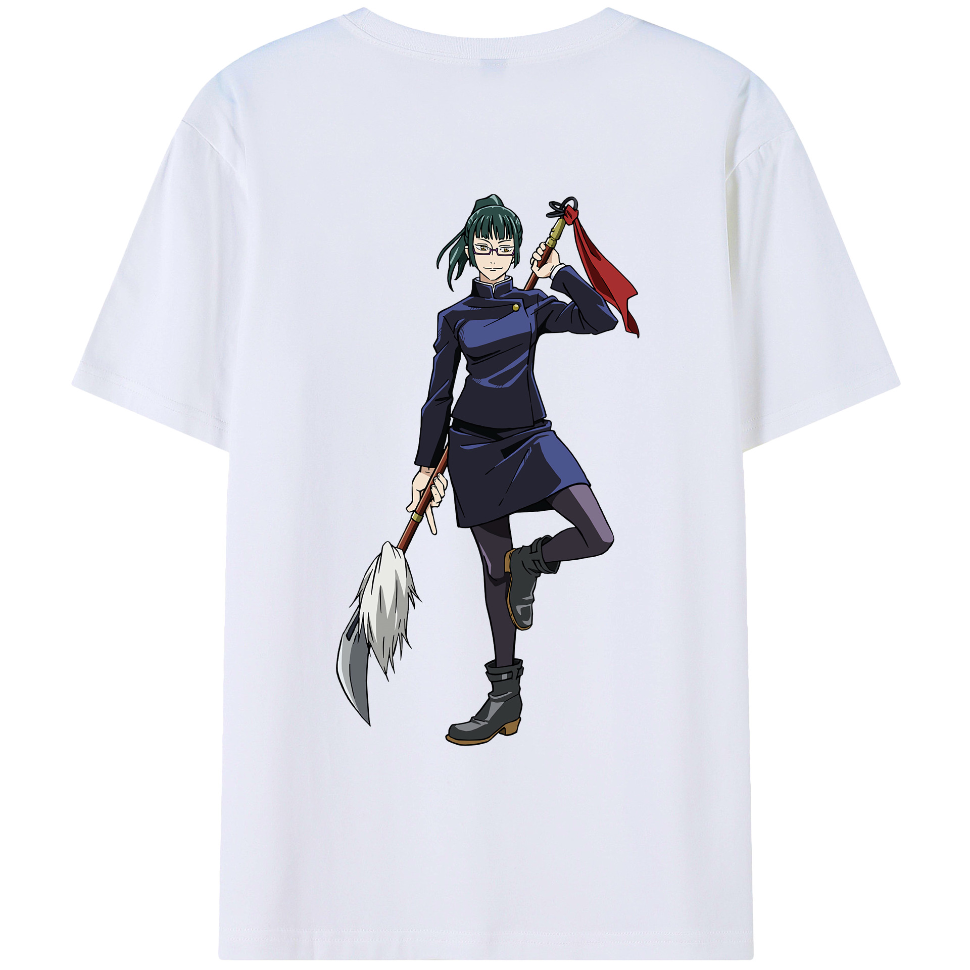 （画像用） 呪術廻戦 Jujutsu Kaisen 綿100％ メンズ半袖Tシャツ（バックプリント） 通気性