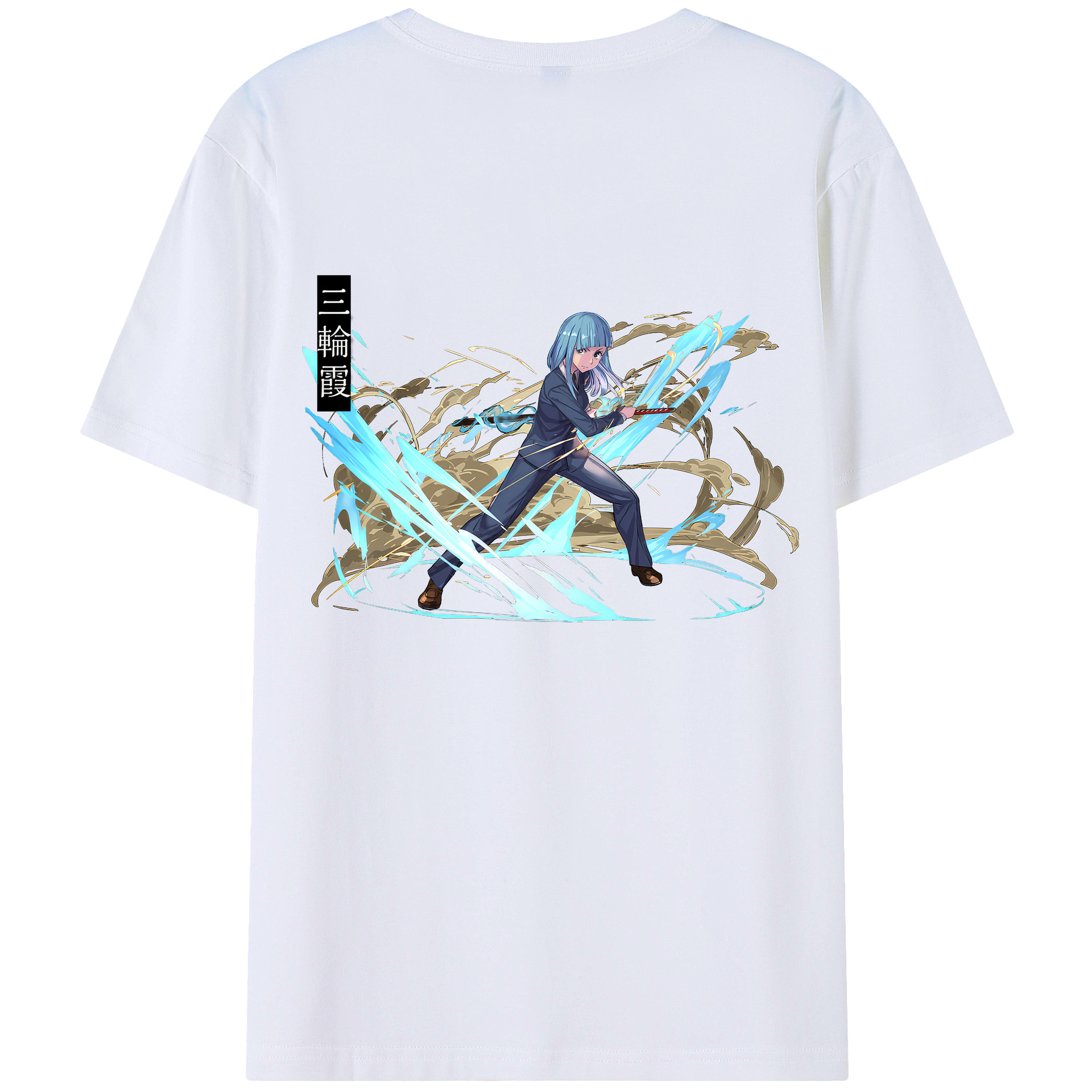 （画像用） 呪術廻戦 Jujutsu Kaisen 綿100％ メンズ半袖Tシャツ（バックプリント） 通気性