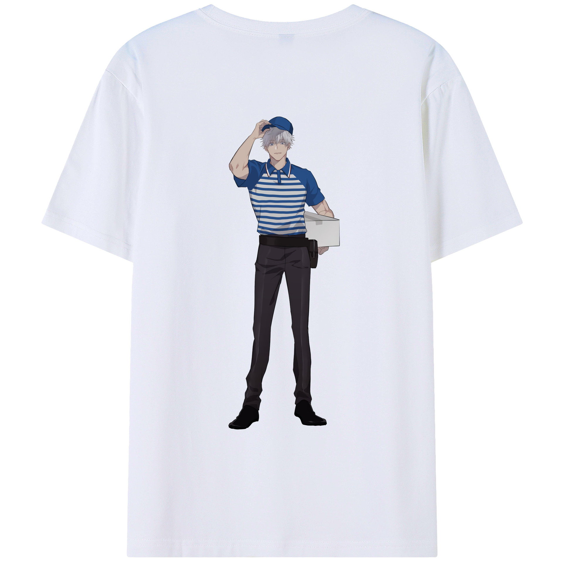（画像用） 呪術廻戦 Jujutsu Kaisen 綿100％ メンズ半袖Tシャツ（バックプリント） 通気性