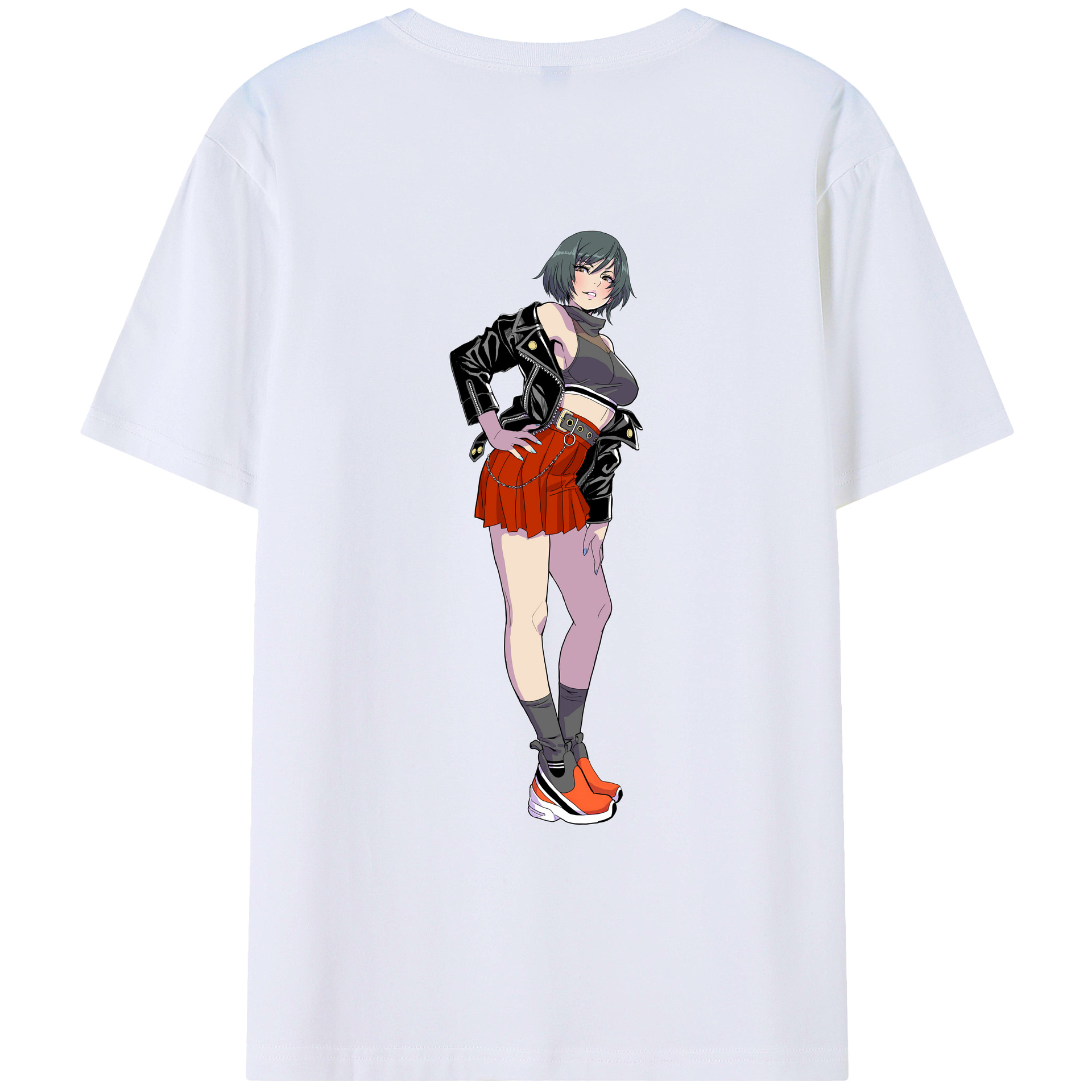 （画像用） 呪術廻戦 Jujutsu Kaisen 綿100％ メンズ半袖Tシャツ（バックプリント） 通気性