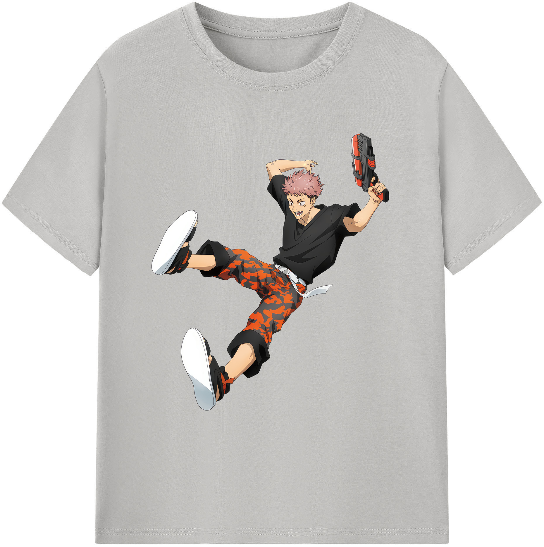 （画像用） 呪術廻戦 Jujutsu Kaisen 綿100％ メンズ半袖Tシャツ｜肌触りやわらか＆通気性