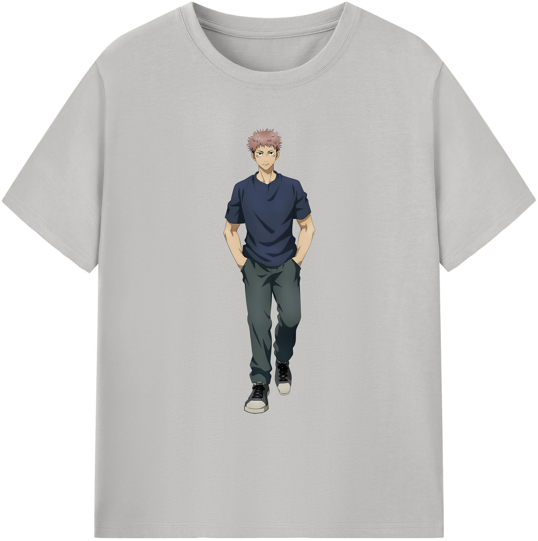 （画像用） 呪術廻戦 Jujutsu Kaisen 綿100％ メンズ半袖Tシャツ｜肌触りやわらか＆通気性